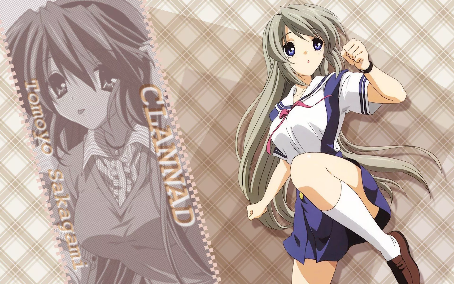 Tomoyo Sakagami Anime Clannad HD Wallpaper