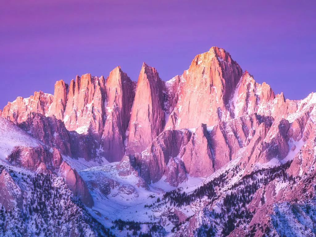 Wallpaper peaks of mount whitney