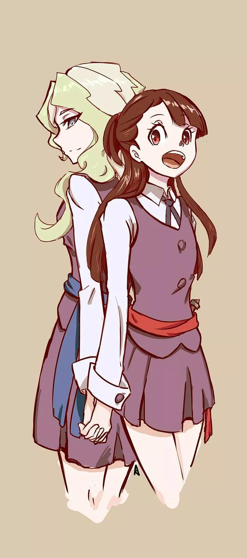 HD akko and diana wallpaper
