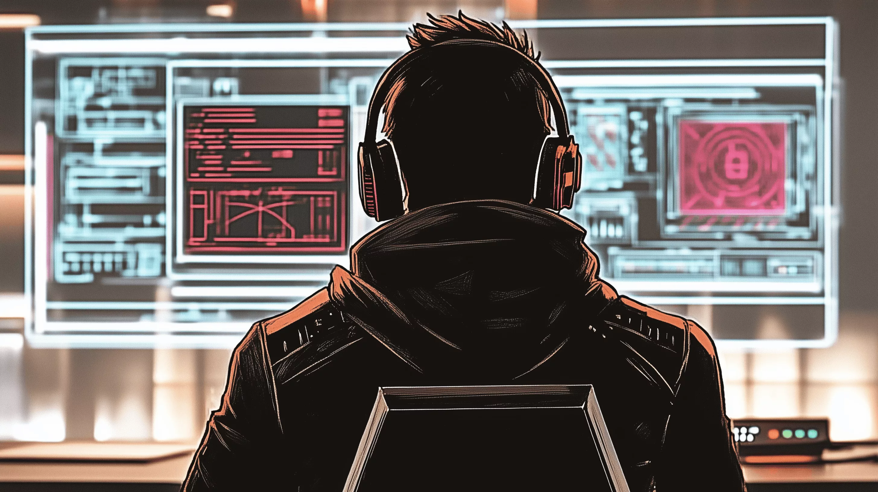 Chill Hacker Vibes: HD Lofi Wallpaper