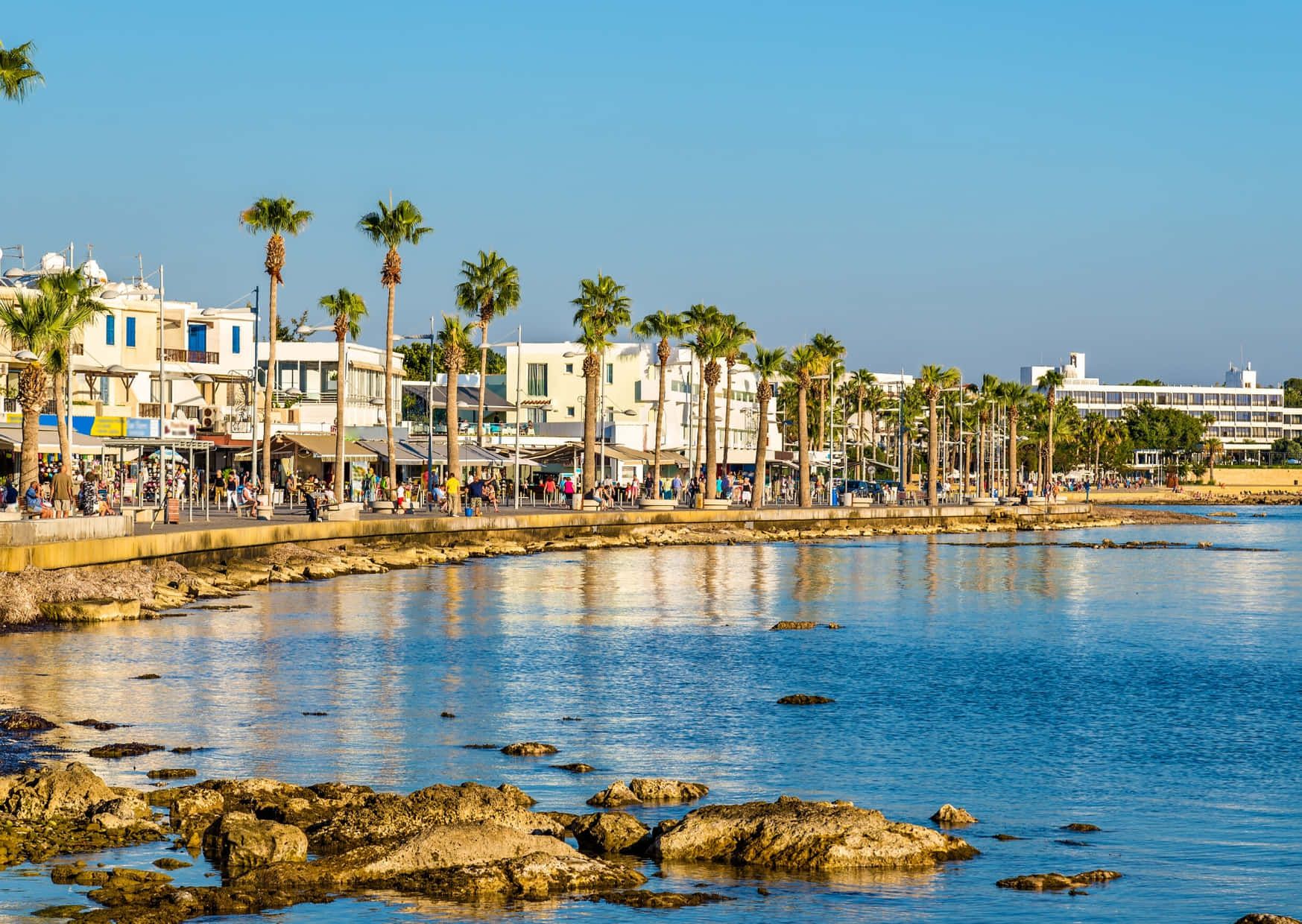 Beach In Paphos Wallpaper