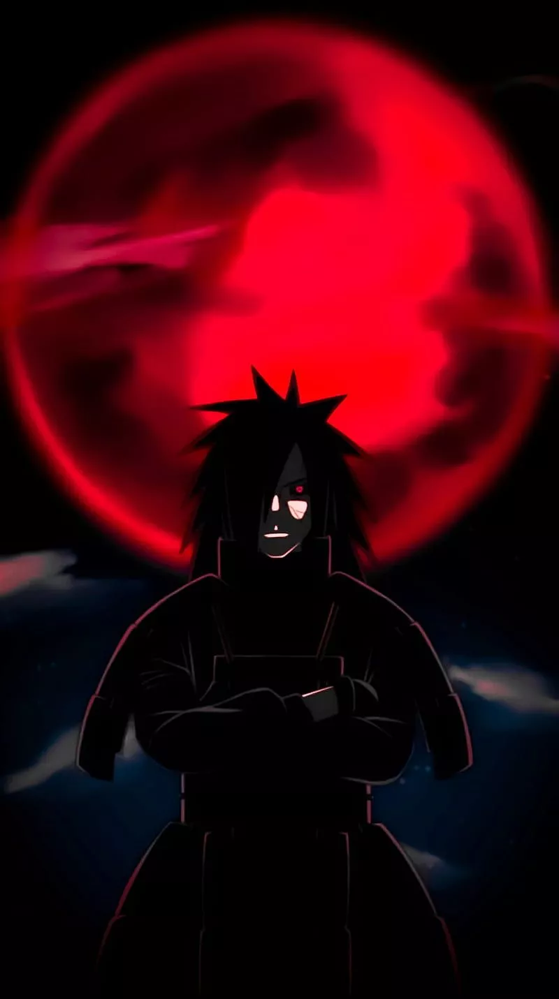 Madara uchiha, magenta, art, HD phone