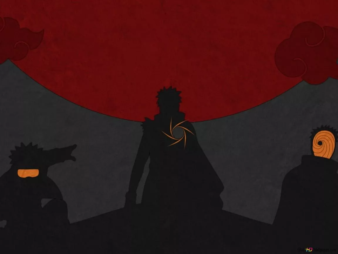 Akatsuki members in dark night HD