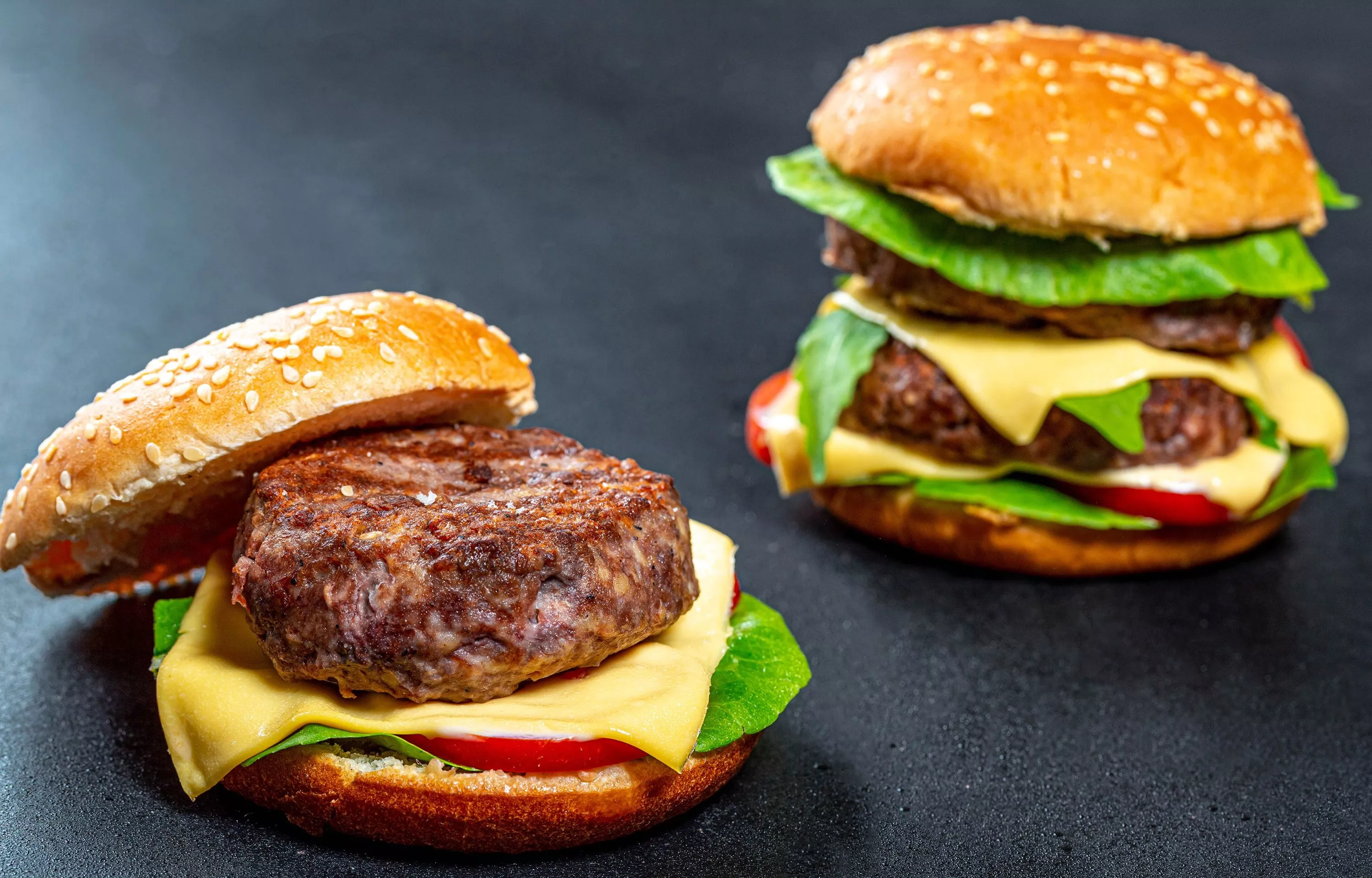 Hamburger Cheese Fast food 3000x1920