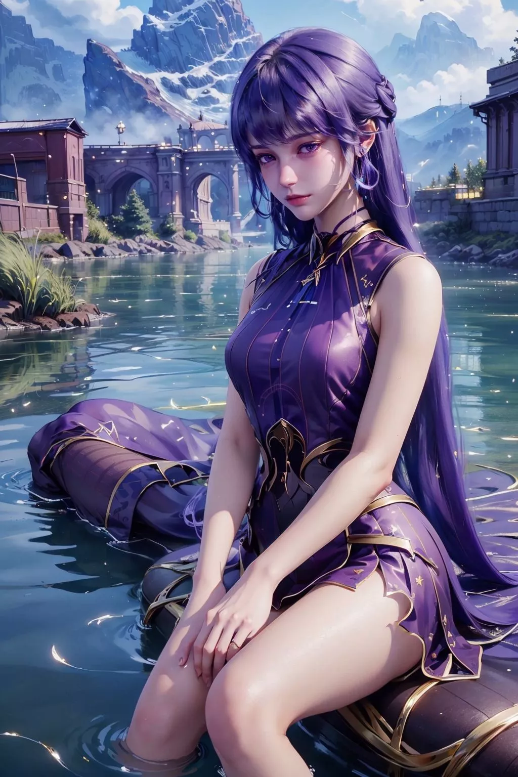 Beautiful woman sheng Cai'er. image