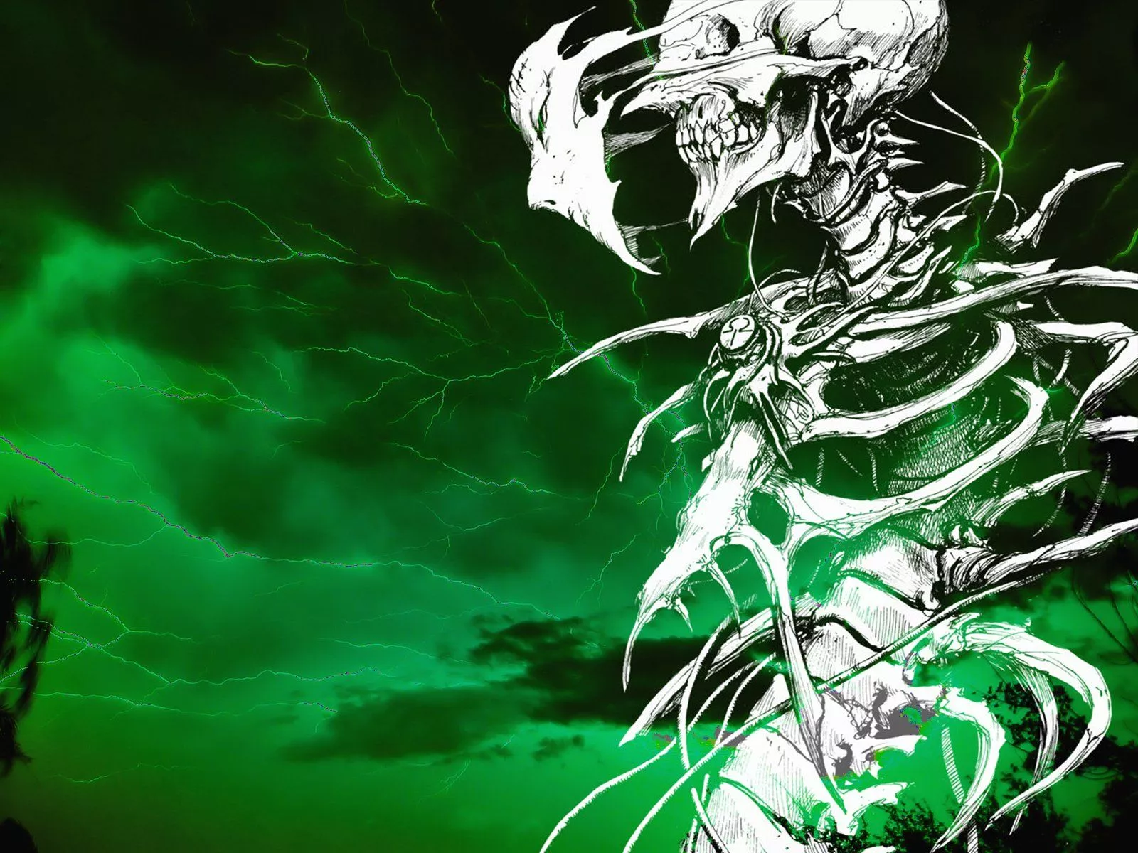 Dark Skull Biomega Anime HD Wallpaper