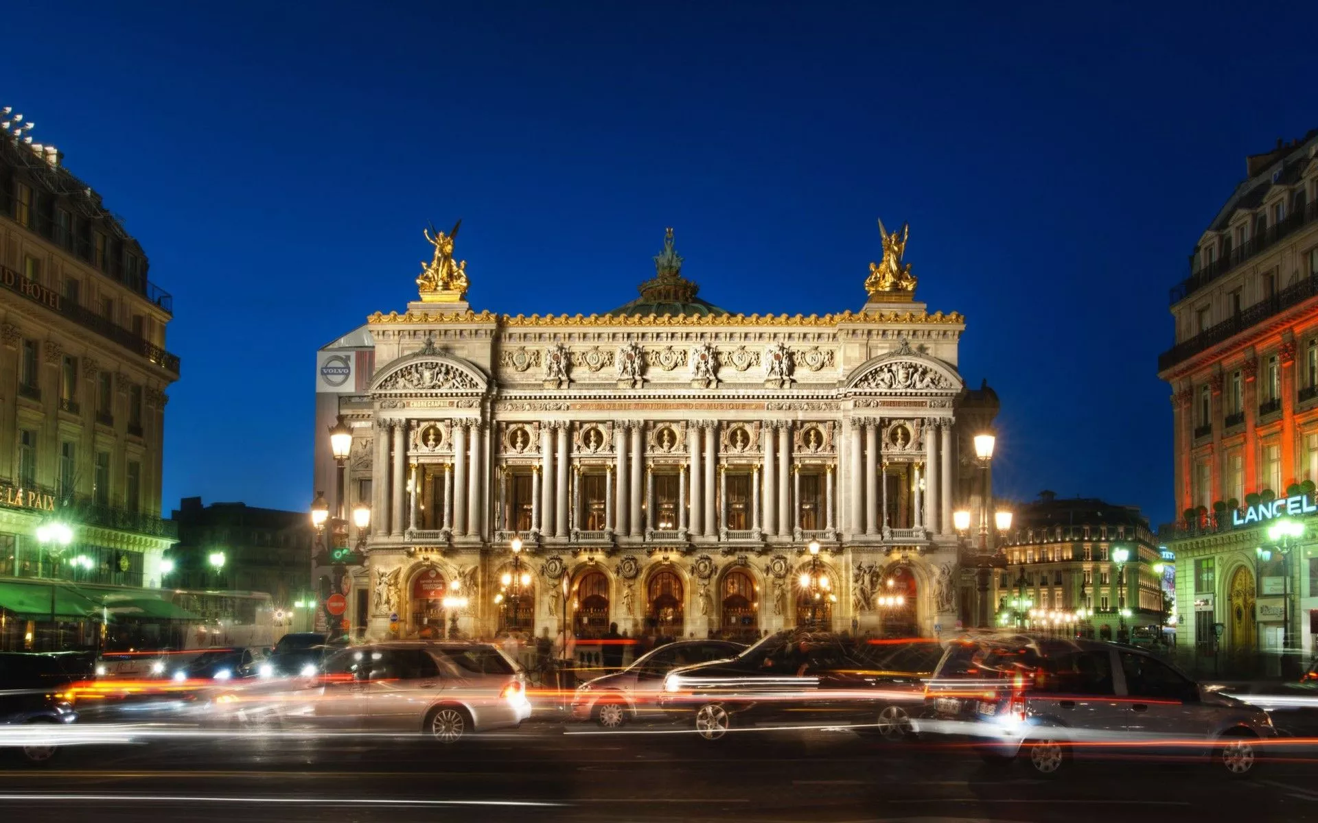 Paris Opera Night France Hd Widescreen