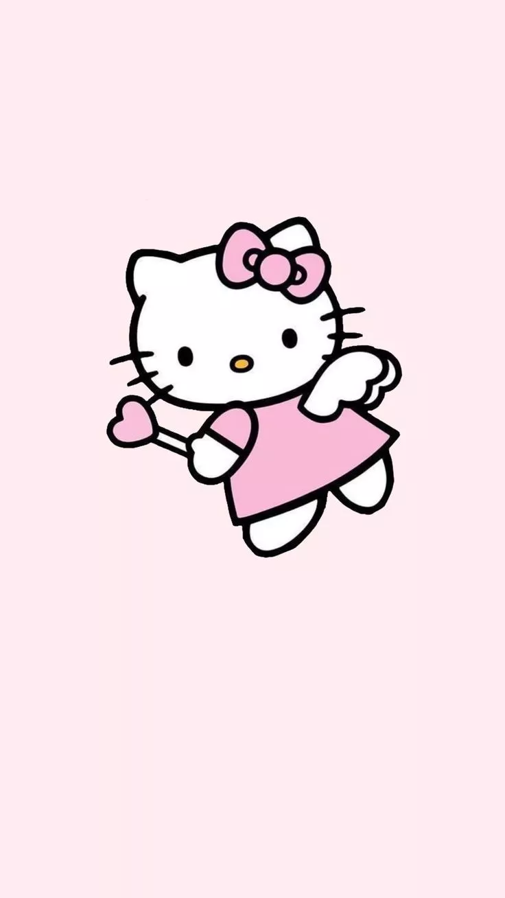 sweet pink mauve angel hello kitty