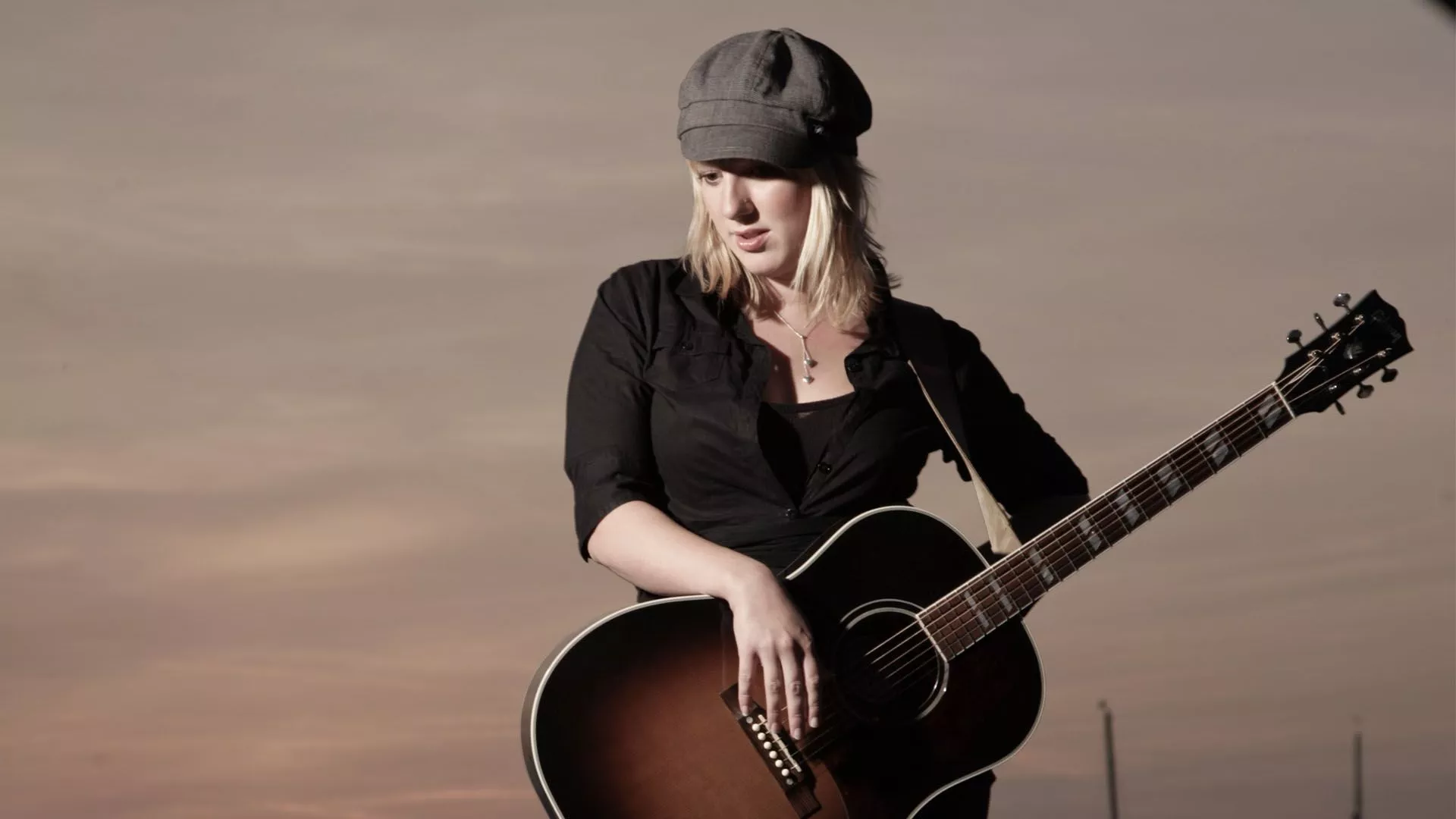 claudia koreck, guitar, girl Wallpaper