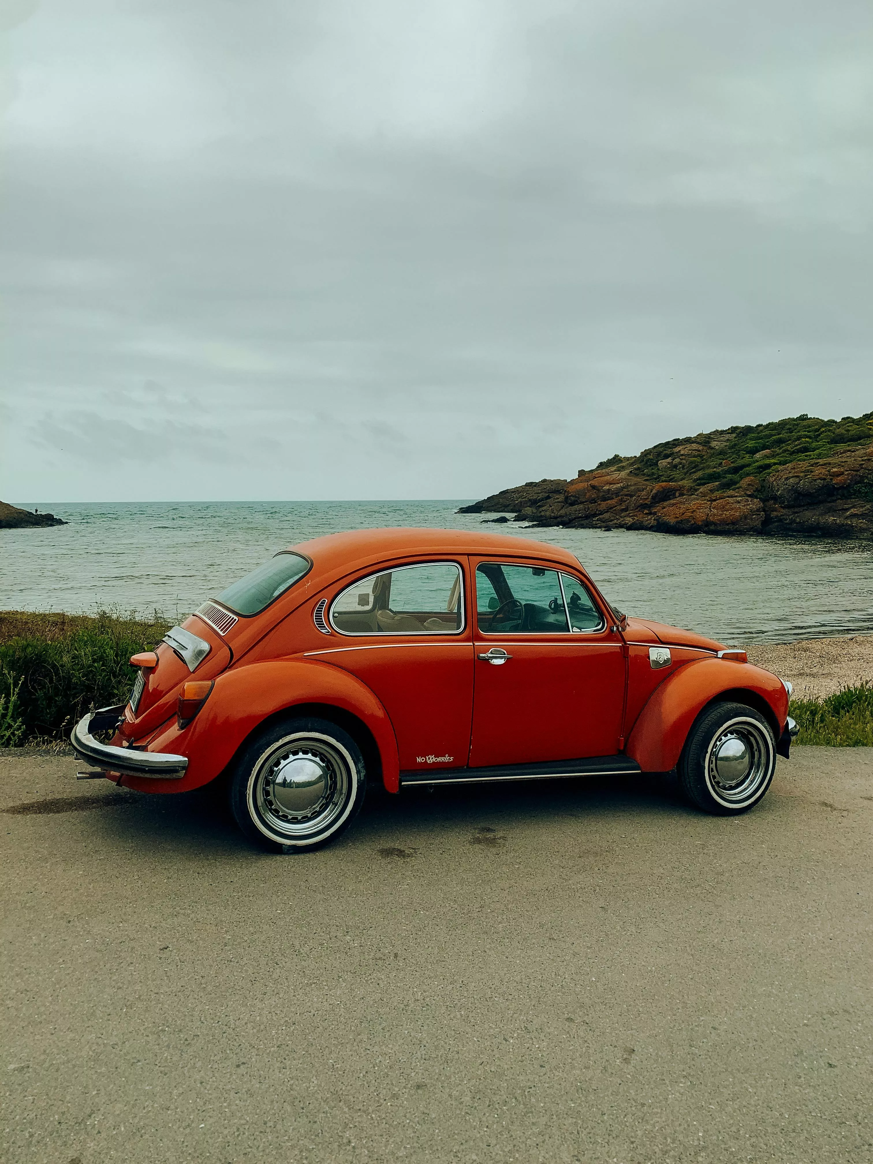 Vintage Volkswagen Beetle Parked on