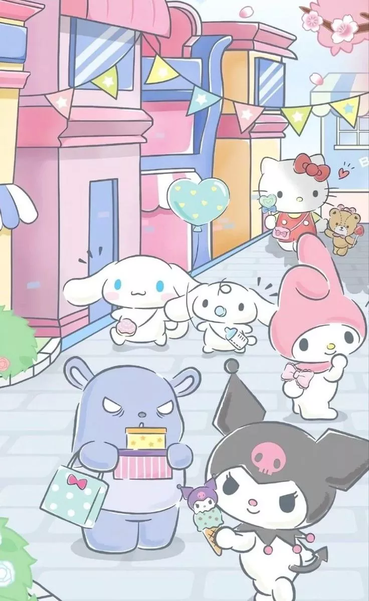 My Melody And Kuromi HD Wallpaper