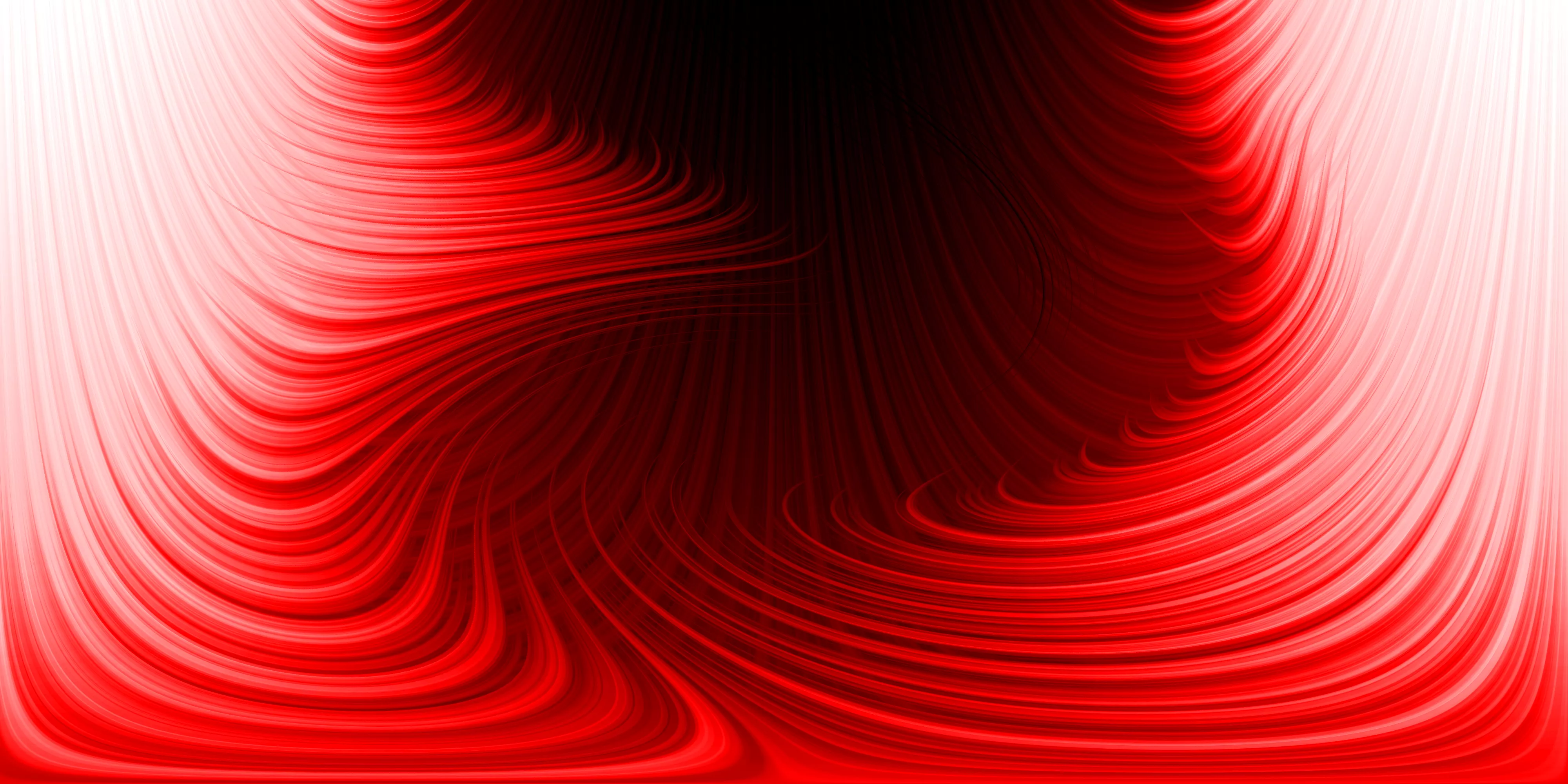 Vibrant Red Waves: An Abstract HD Wallpaper