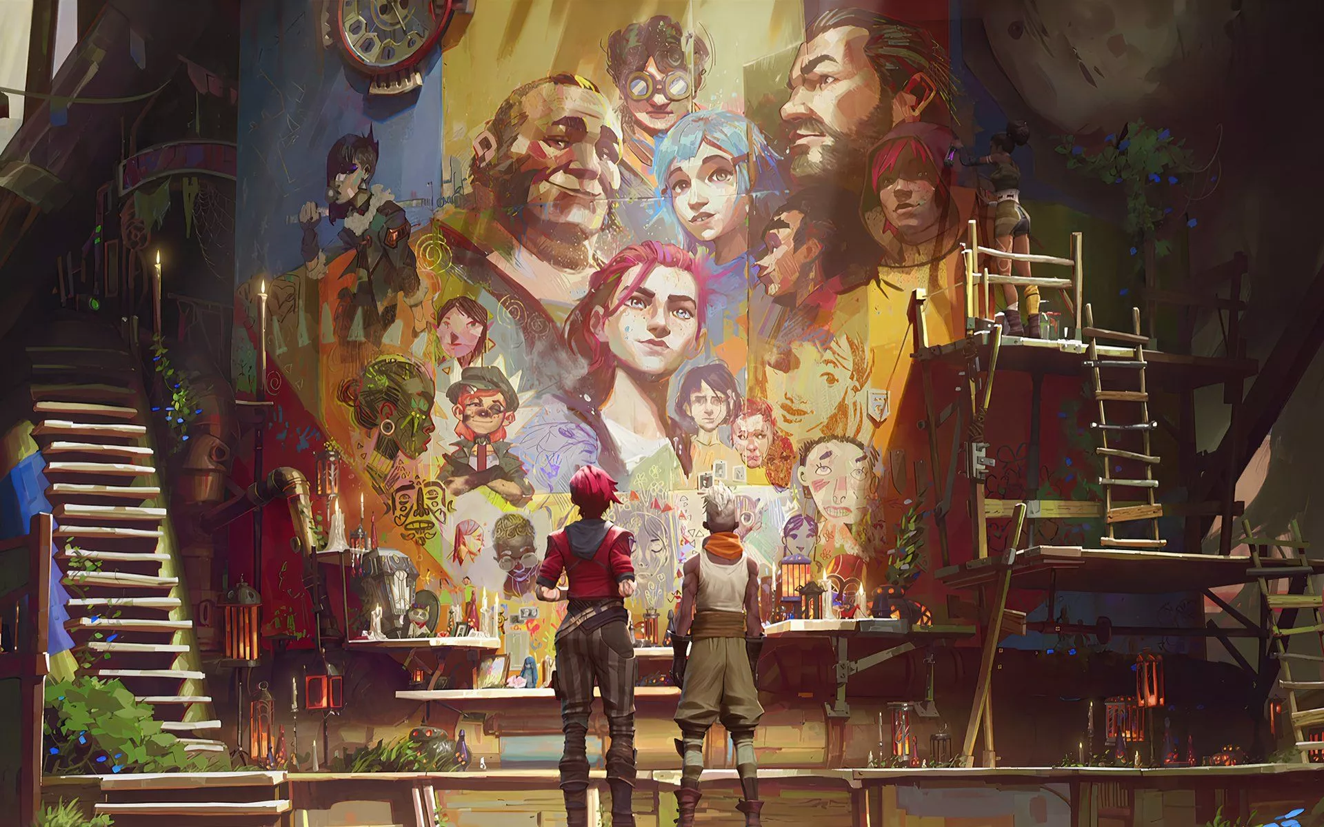 Arcane HD Wallpaper: Ekko & VI in an