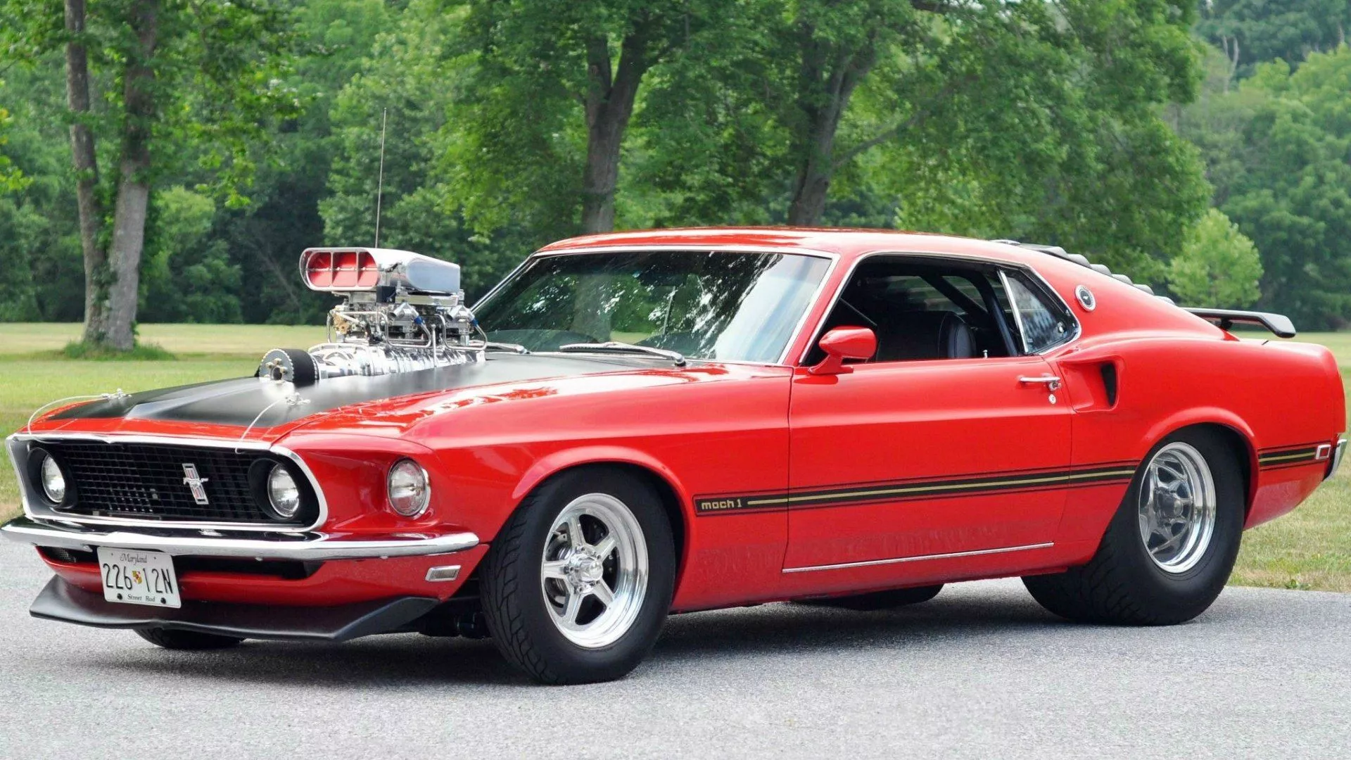 Wallpaper Mustang, Ford, 1969, muscle