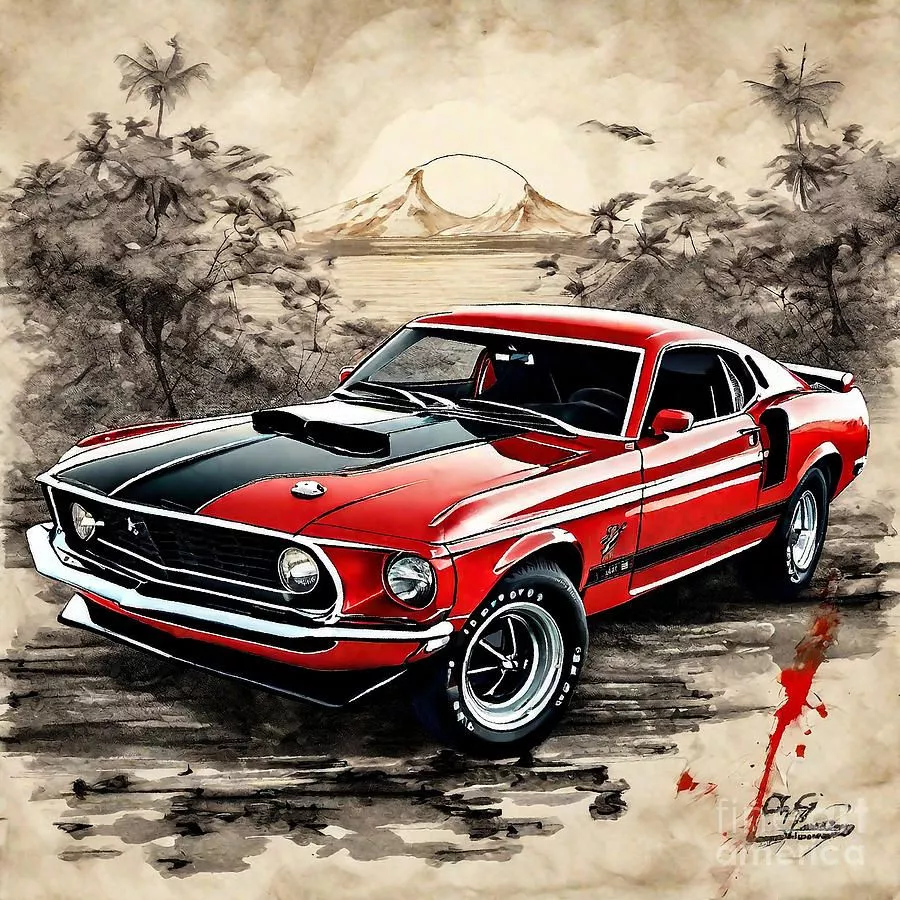 Japanese 178 1969 Ford Mustang Mach 1