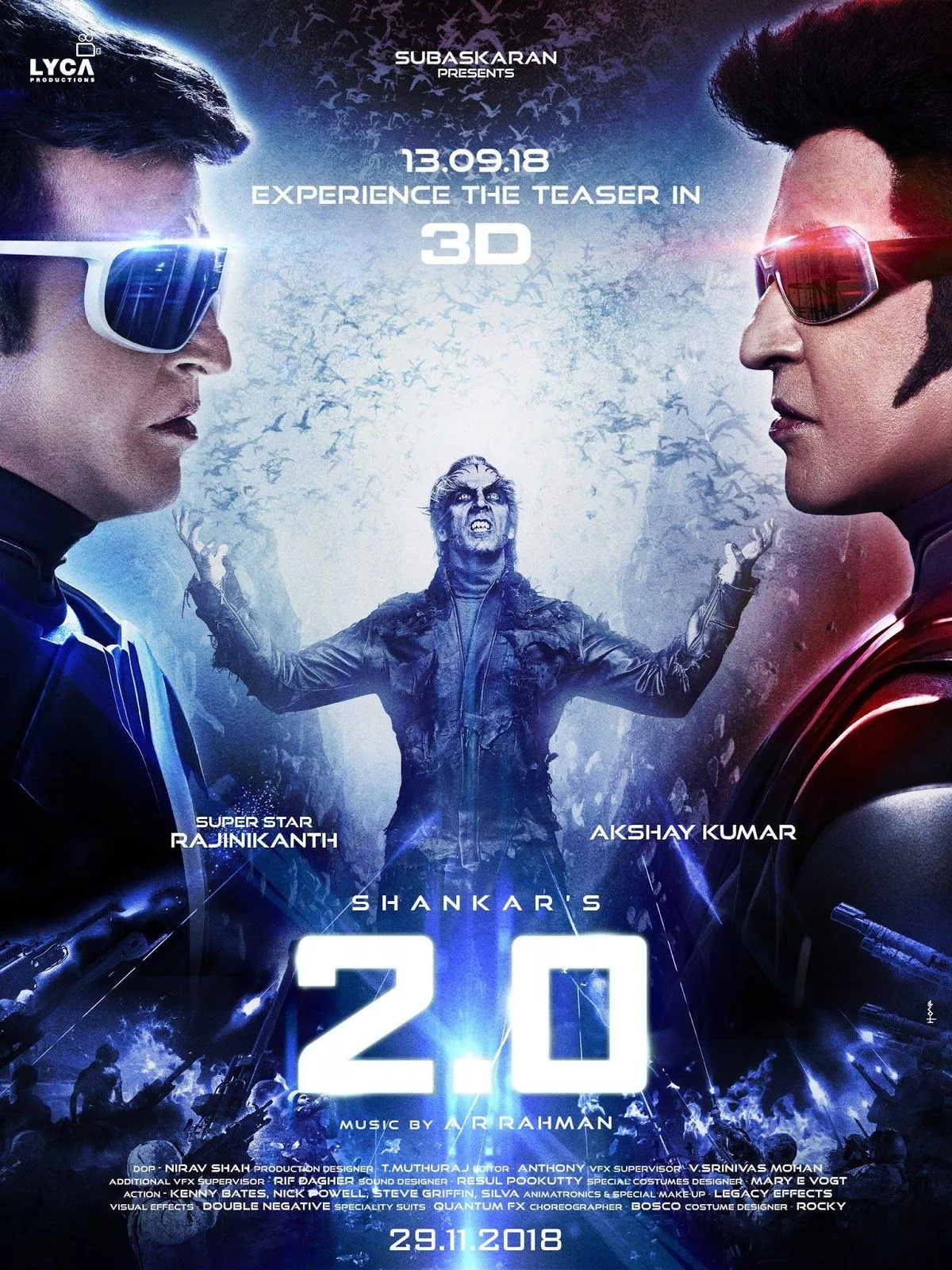 Robo 2.0 Teaser Date Posters