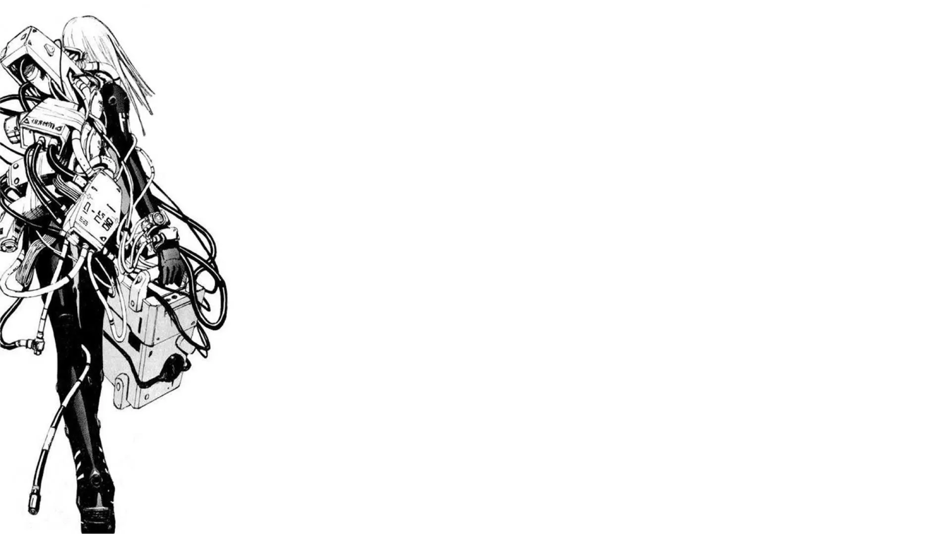 White cyberpunk cibo blame! shibo