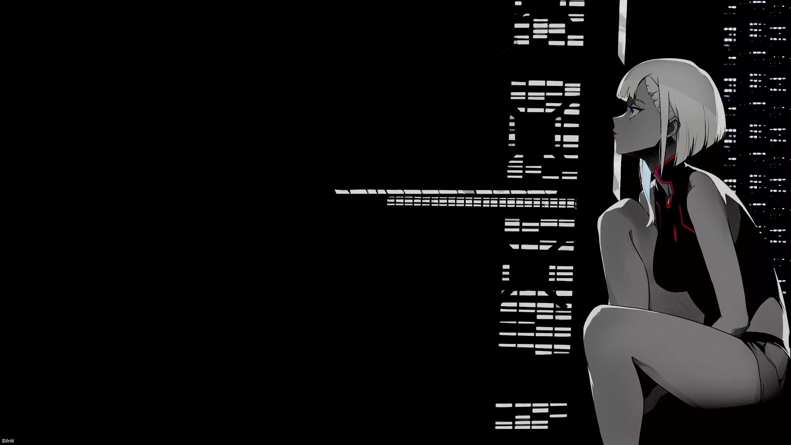 Windows, skyscrapers, anime, legs