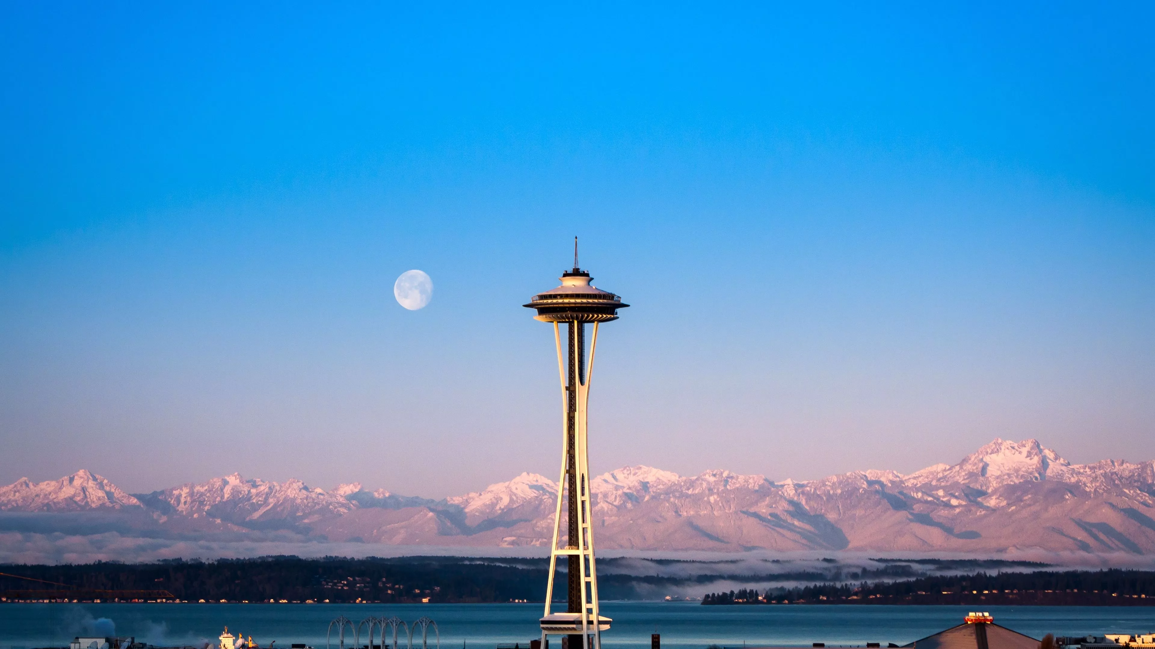 Space Needle Wallpaper 4K, Seattle