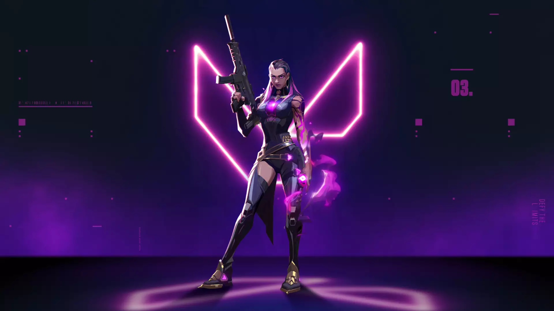 wallpaper Reyna from the Valorant game