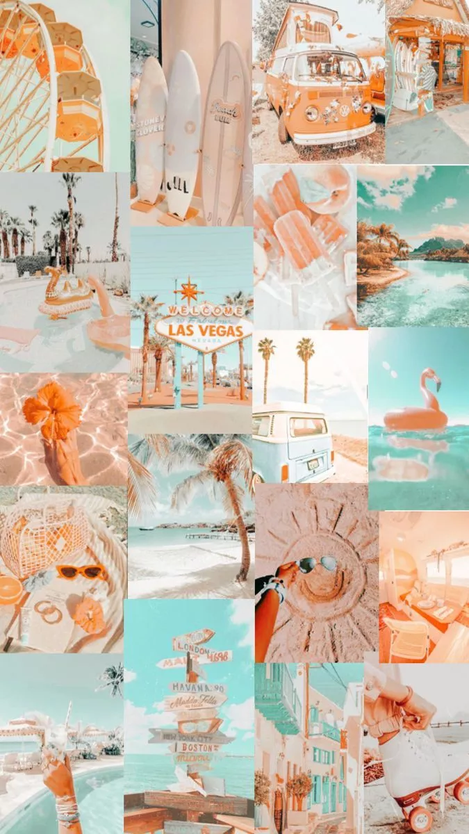 Preppy beach wallpaper