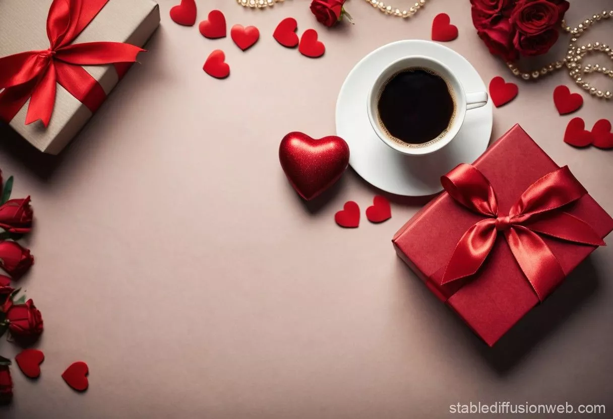Valentine's Day Gift Scene. Stable