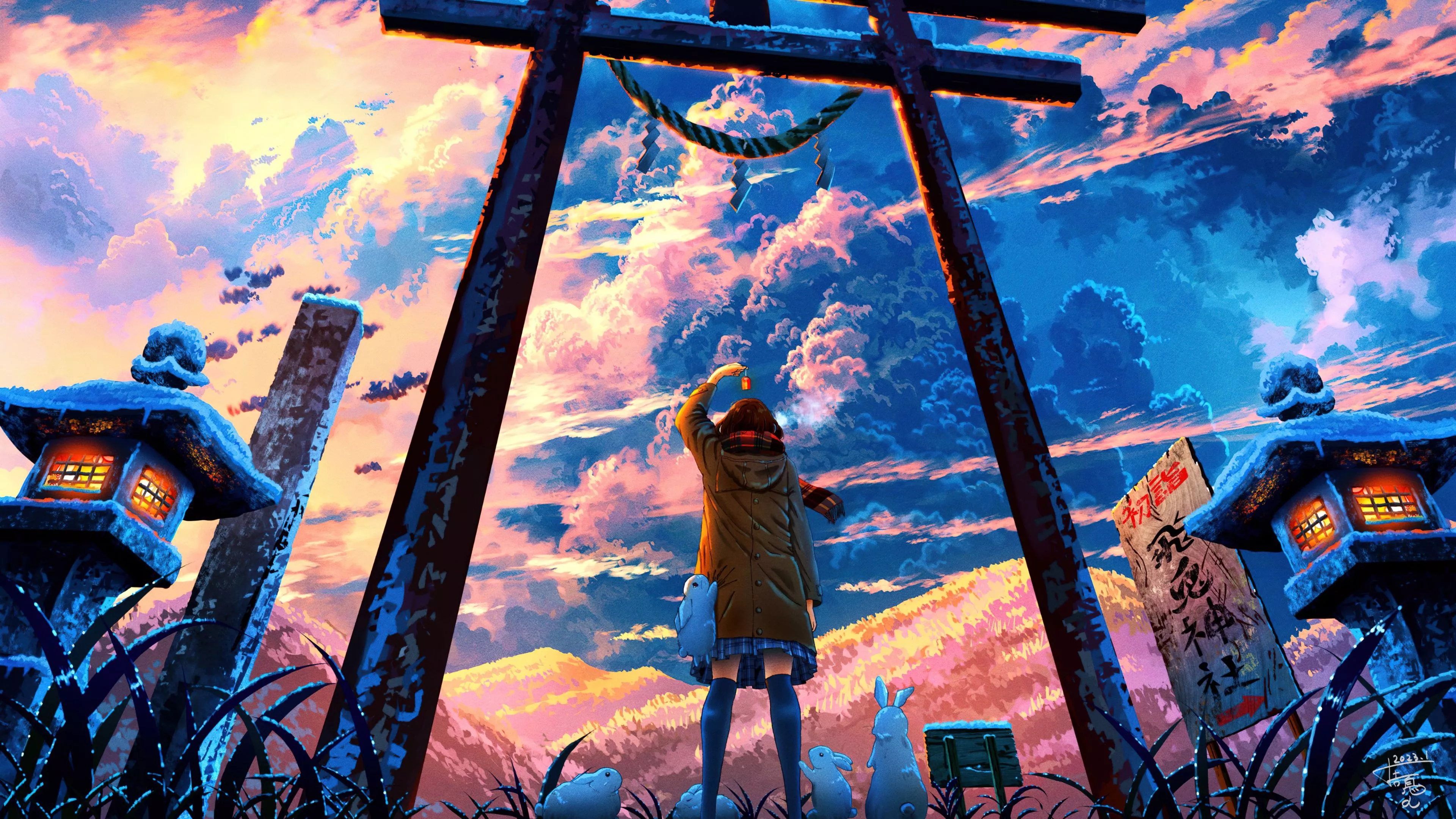 Torii gate Wallpaper 4K, Japanese