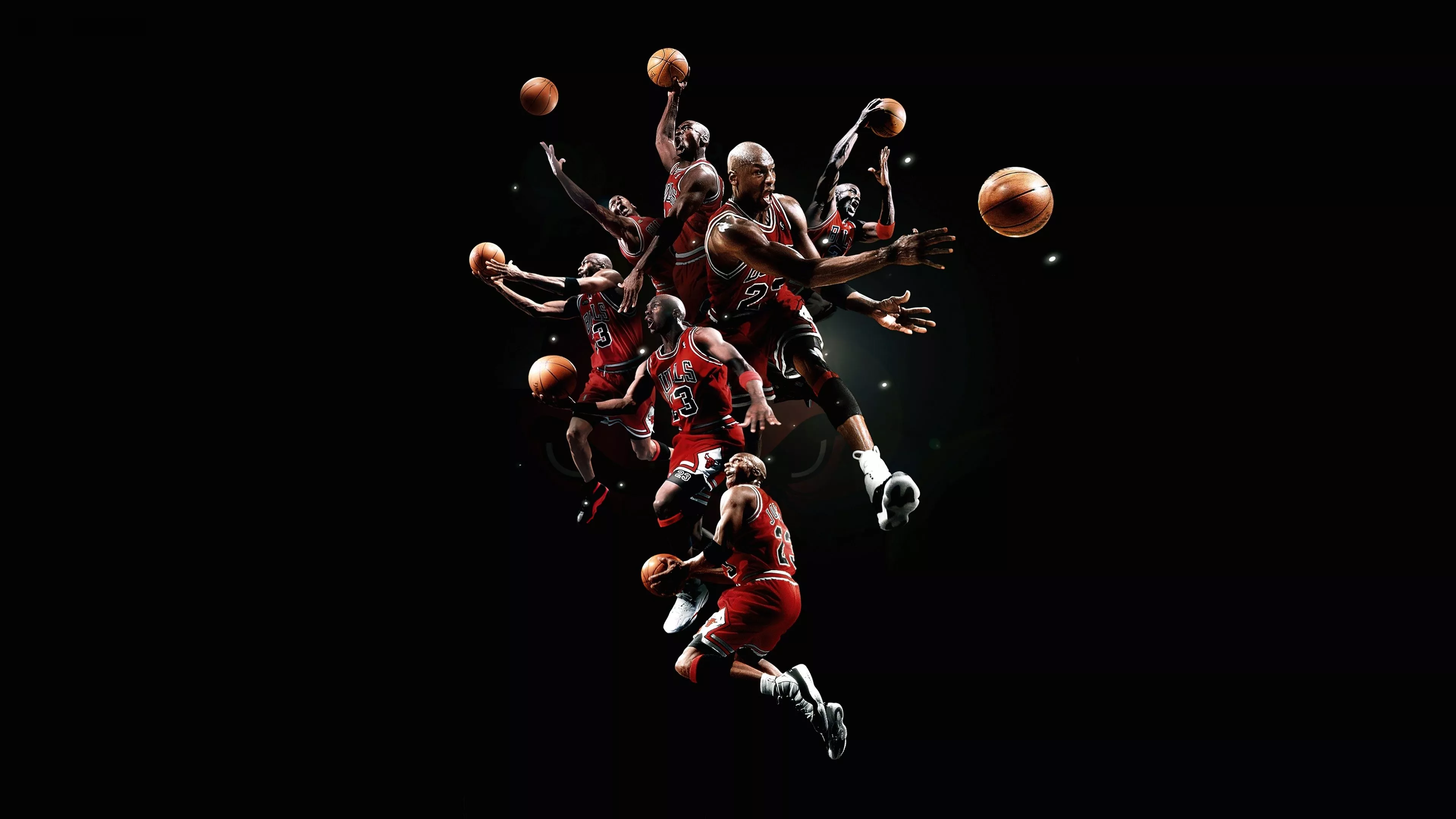 Michael Jordan Wallpaper 4K, Black