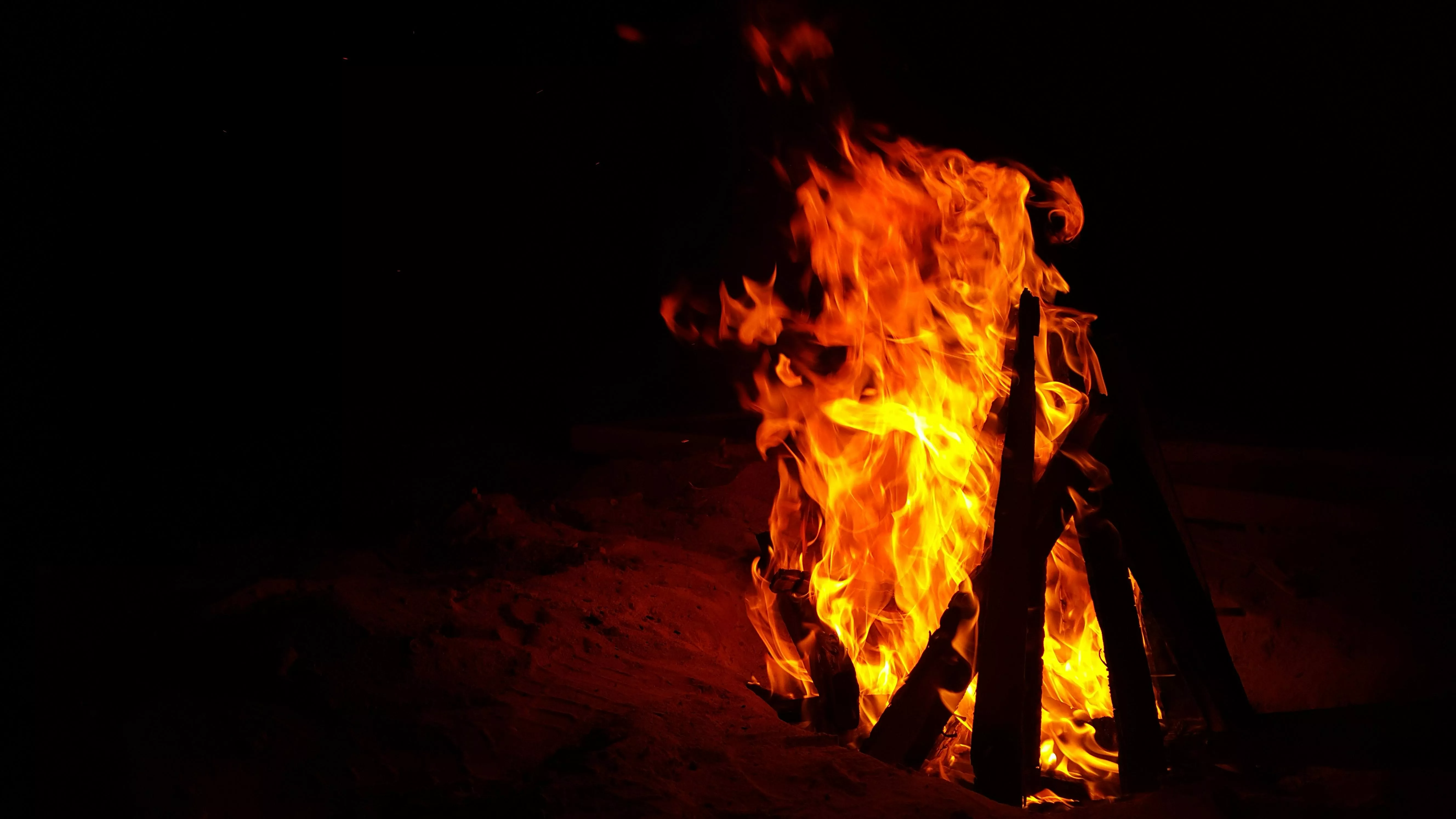 Yellow and Red Fire · Free