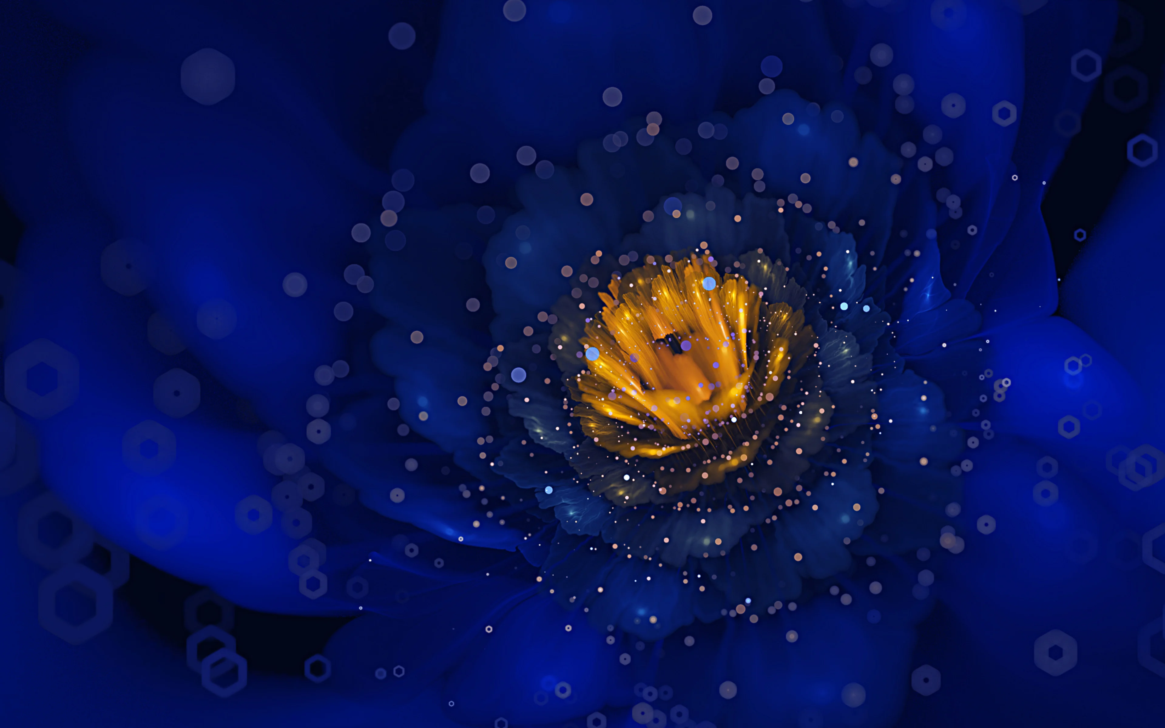blue flower up close Wallpaper 4k HD