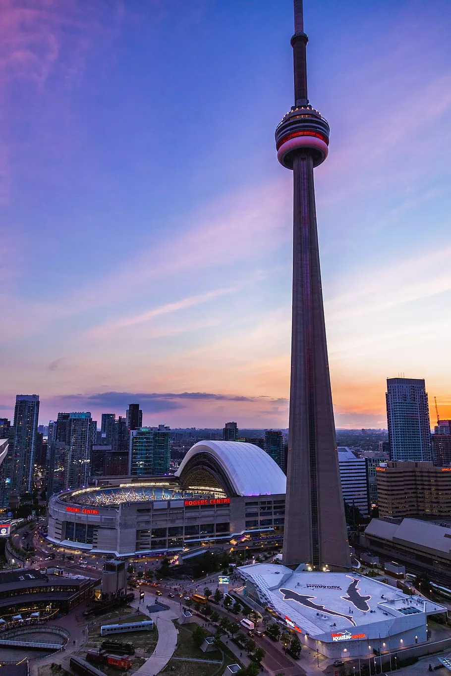 HD wallpaper: canada, toronto, cn tower, cntower, skyscraper, city, urbanscape