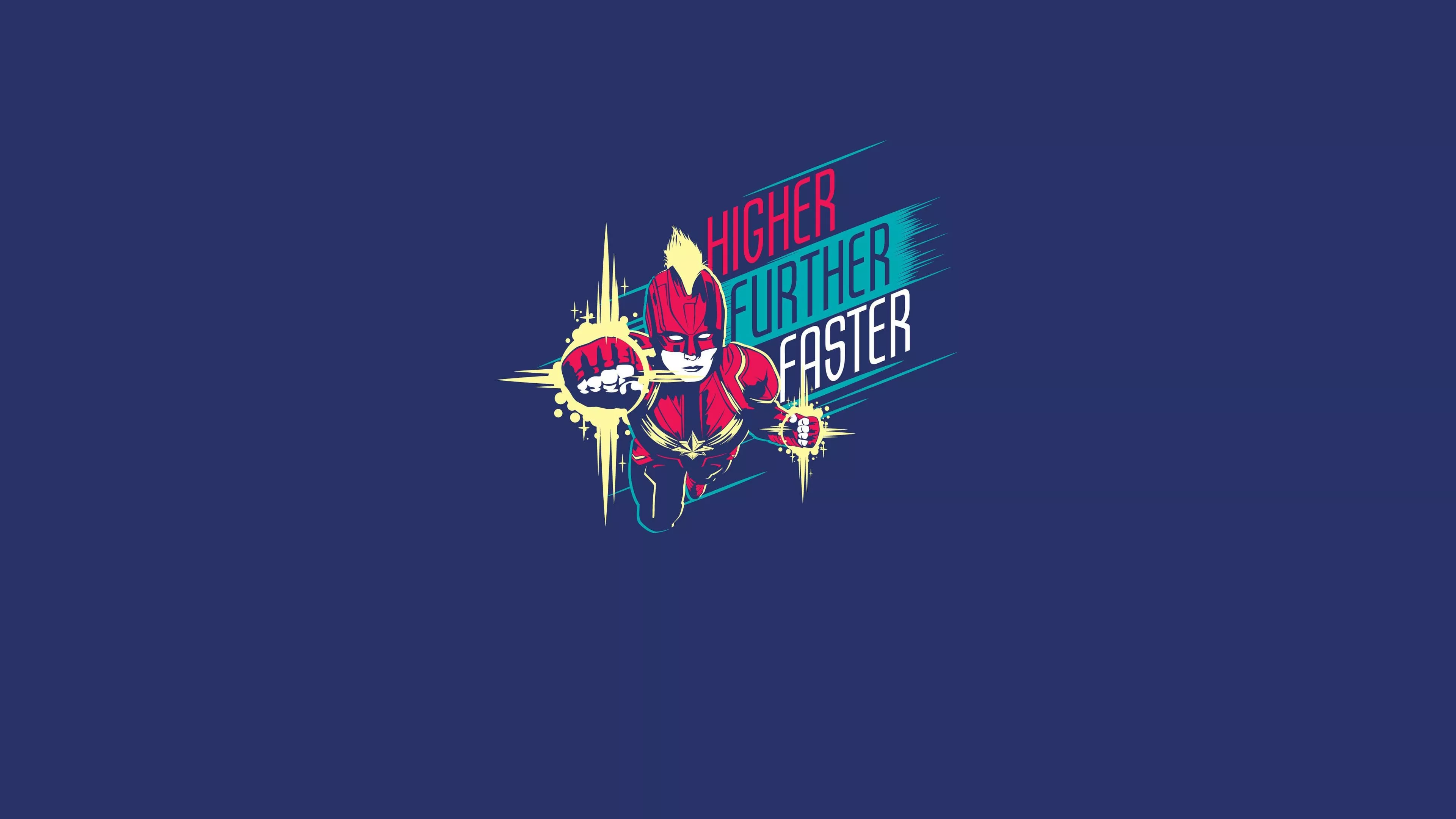 Minimal Captain Marvel Wallpaper