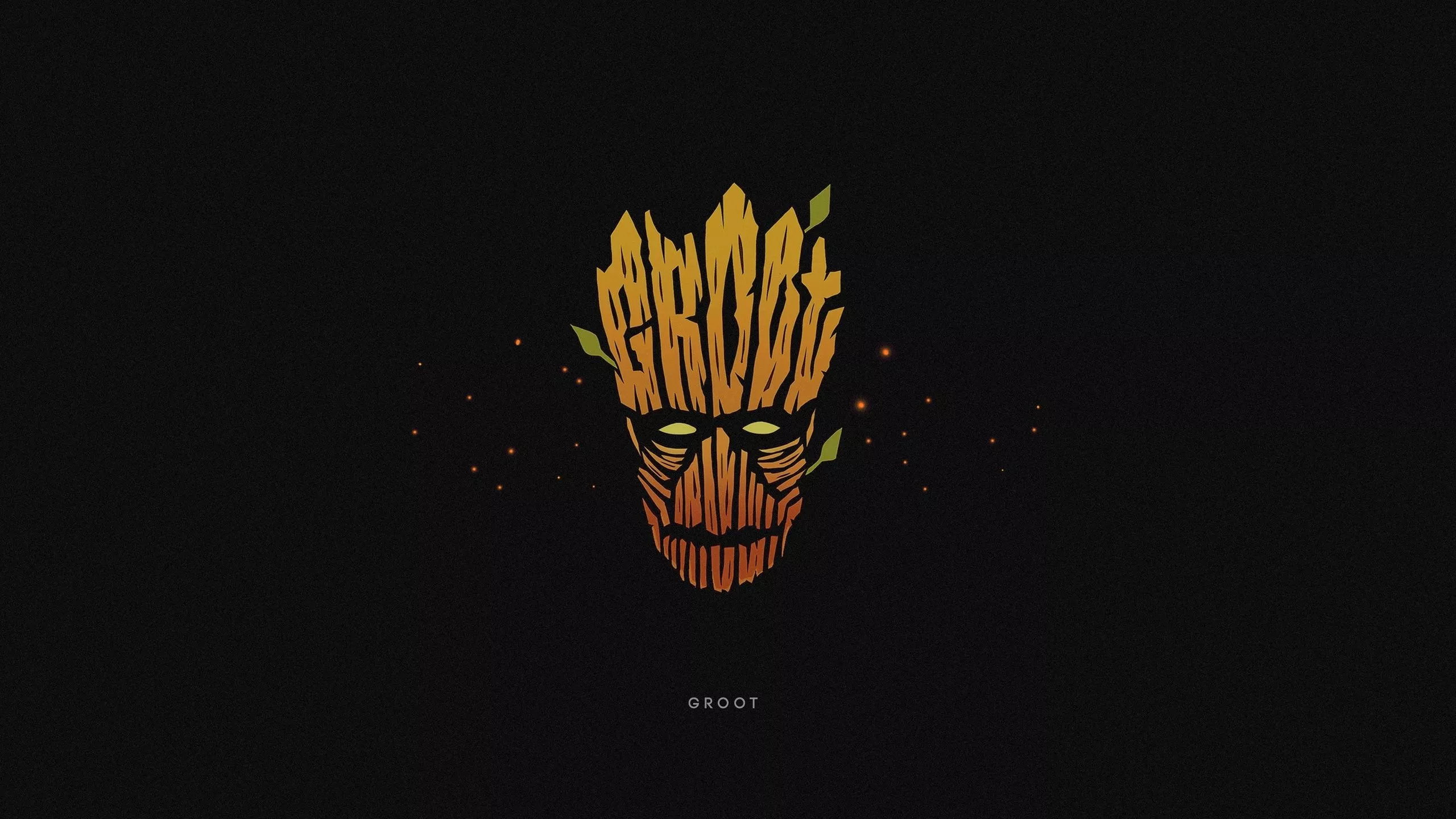 Groot HD Minimal Marvel Art Wallpaper