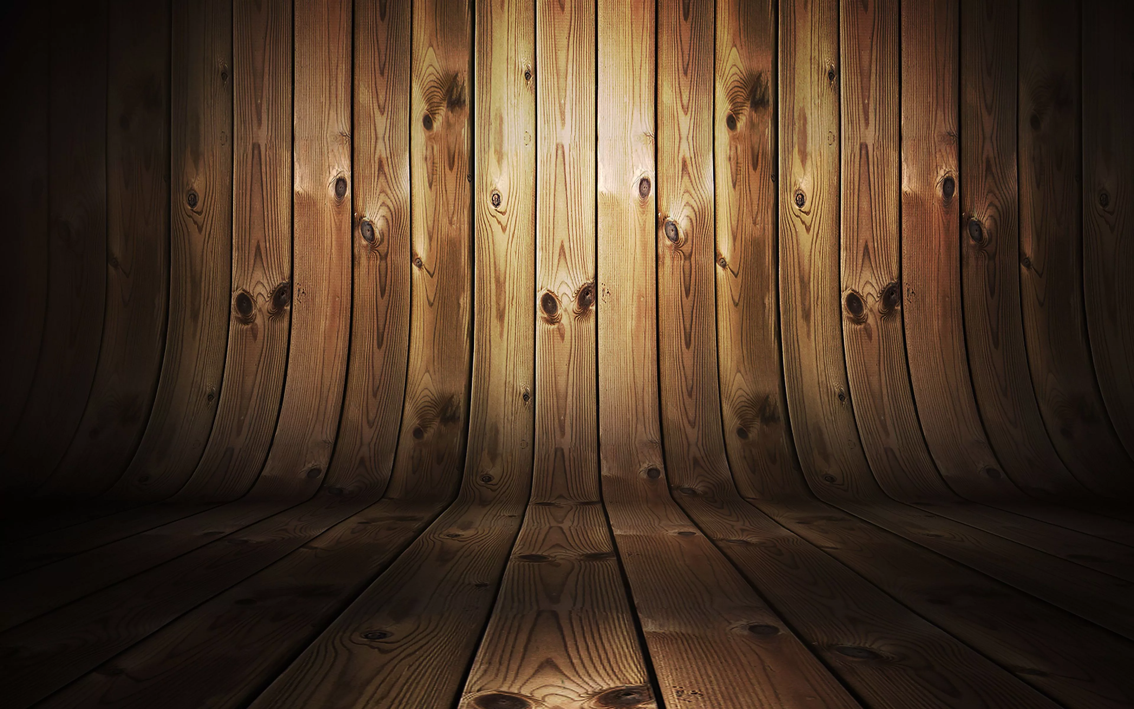 Dark Bent Wood Background