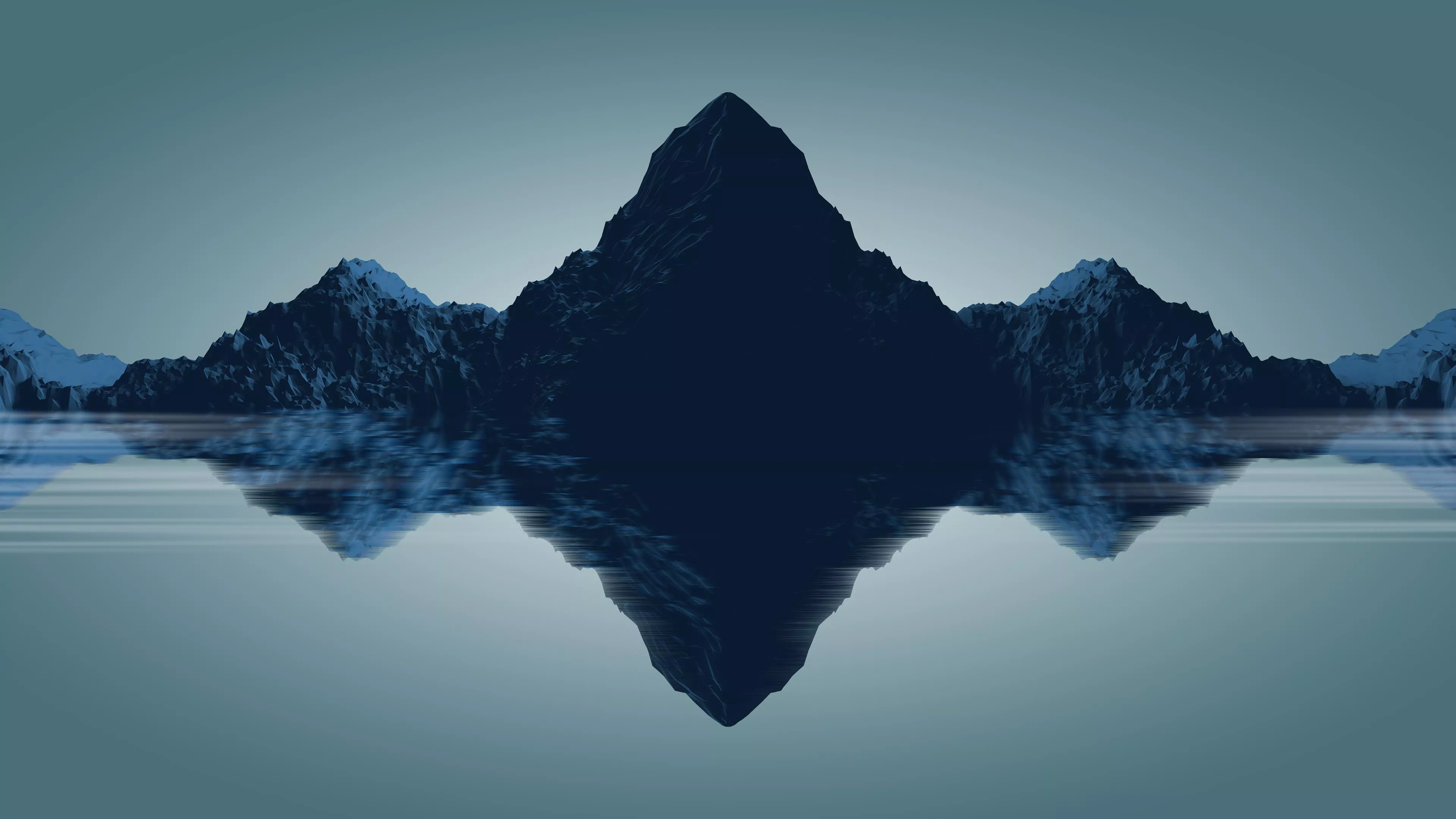 Minimal Mountains Wallpaper, HD