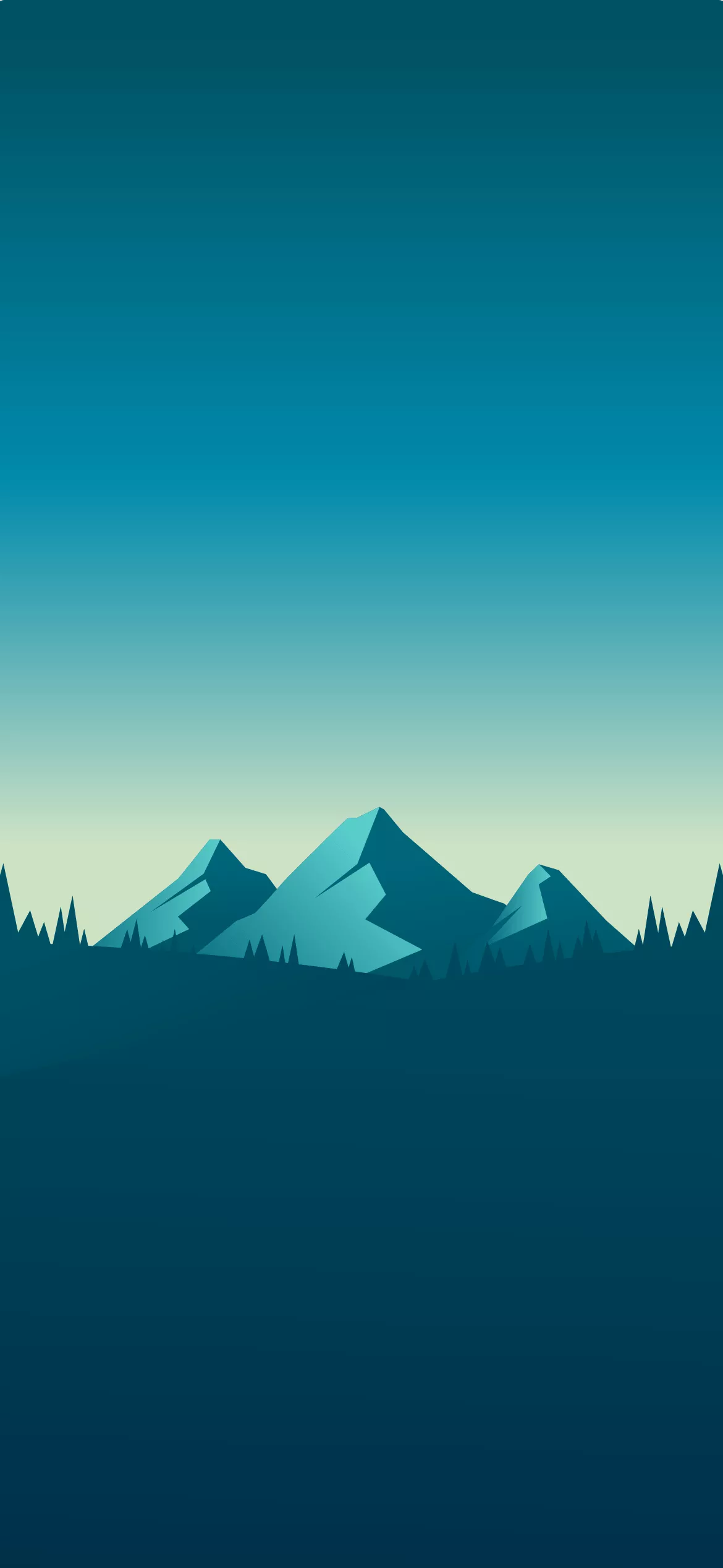 MINIMAL MOUNTAIN PHONE WALLPAPER 4K