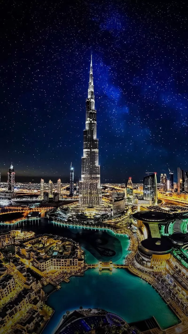 Burj khalifa, architecture, city, dubai
