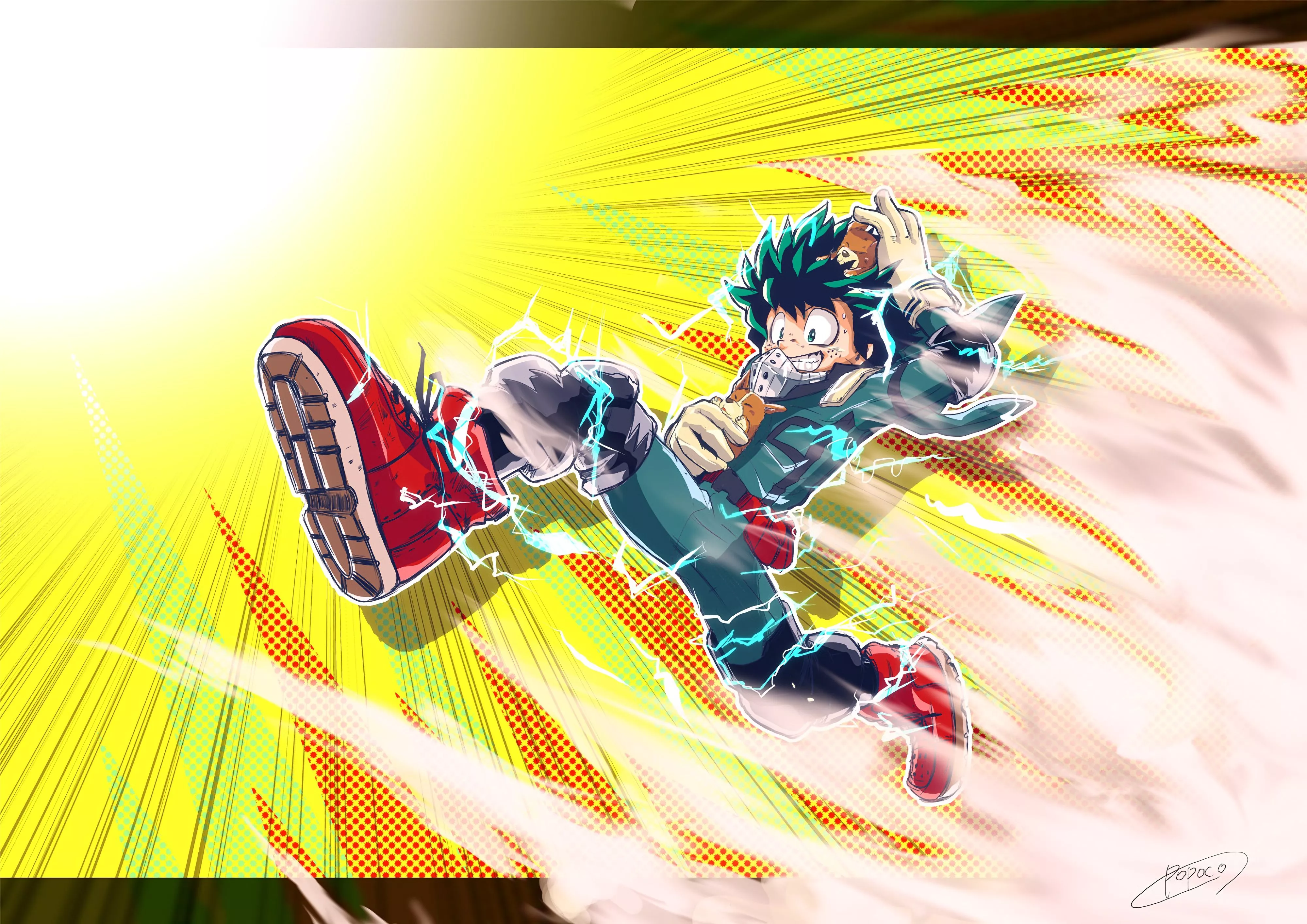Izuku Midoriya in Action Ultra HD