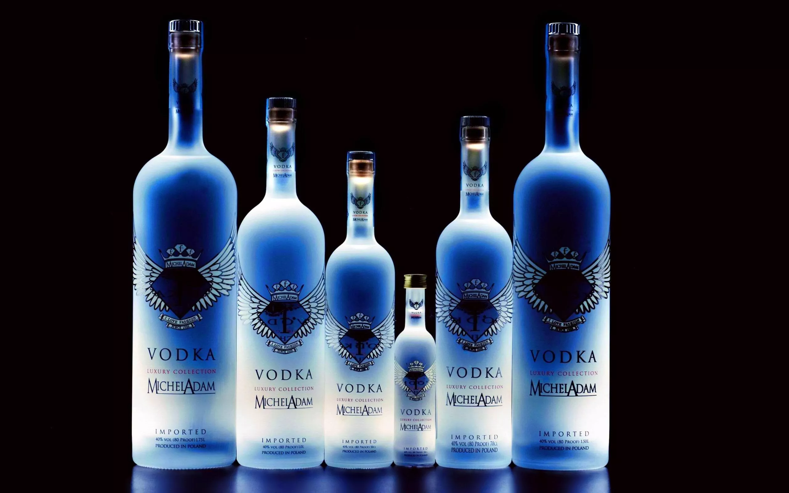 HD Wallpaper of Vodka Bottles: A