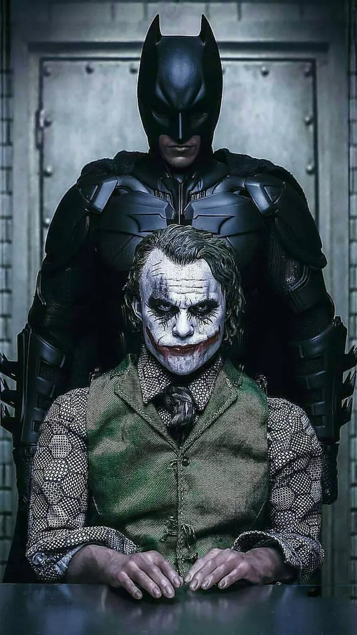 Joker Vs Batman Standing IPhone Wallpaper. Комиксы бэтмен, Бэтмен тату, Татуировки джокера