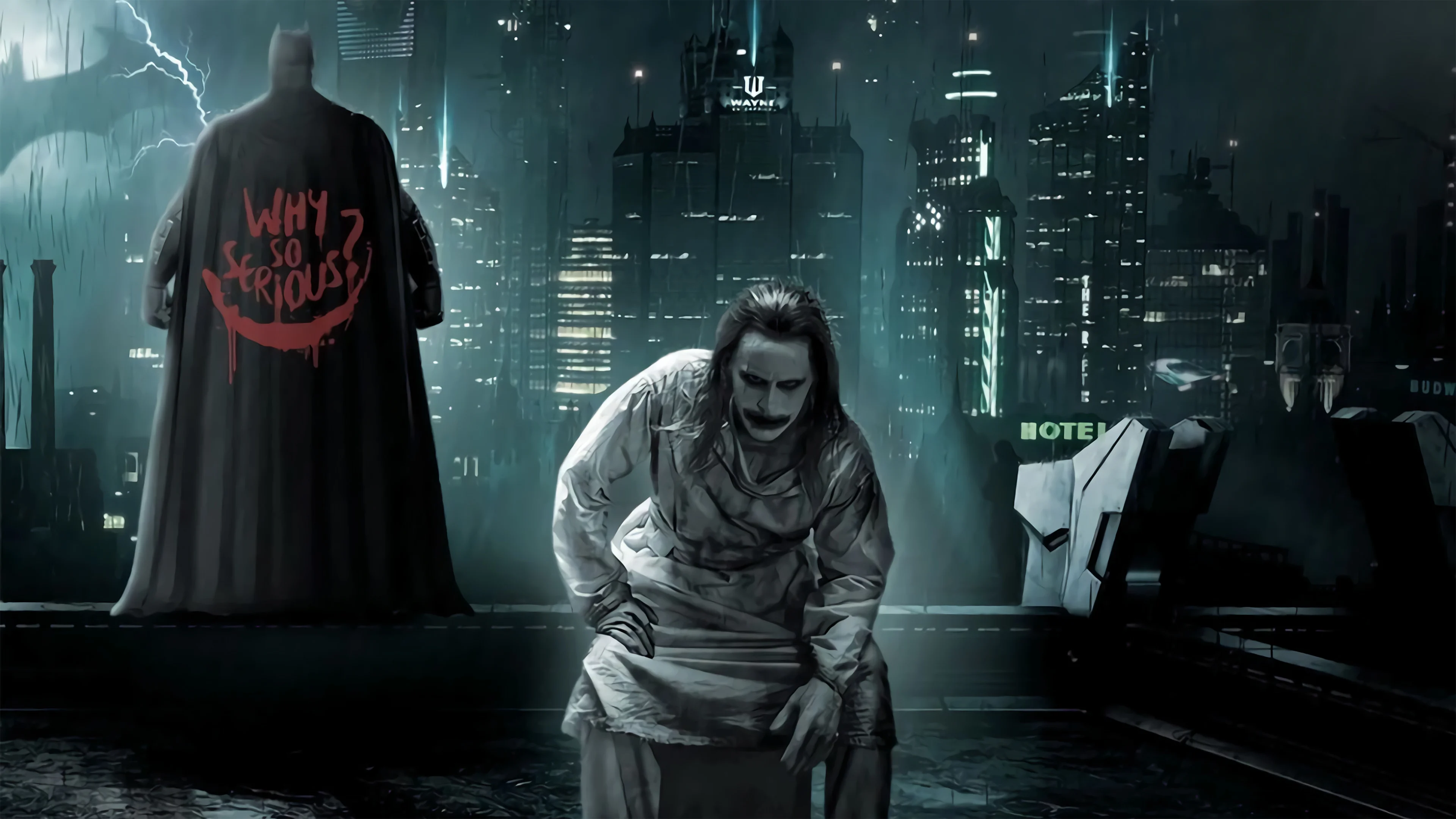 Batman and Joker Wallpaper 4k HD