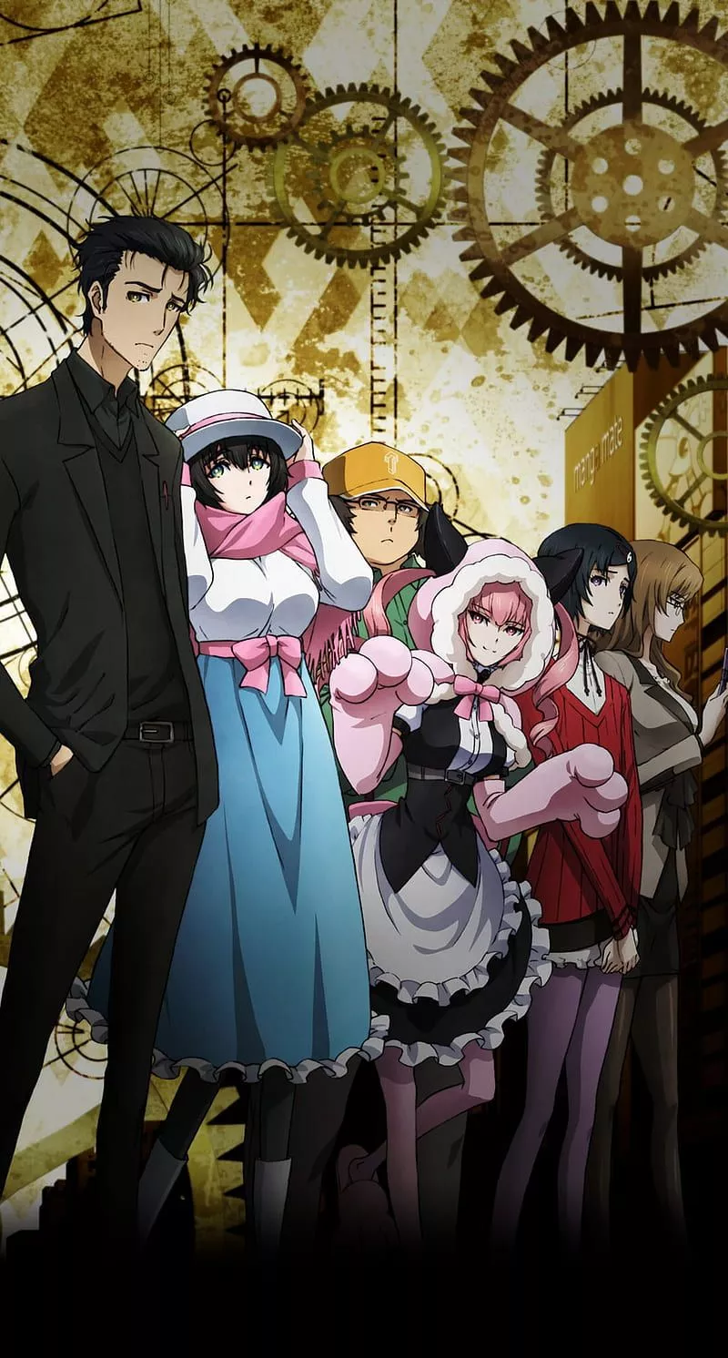 Steins Gate 0, anime, daru, farys, luka, mayuri, moeka, okabe rintarou, HD phone wallpaper