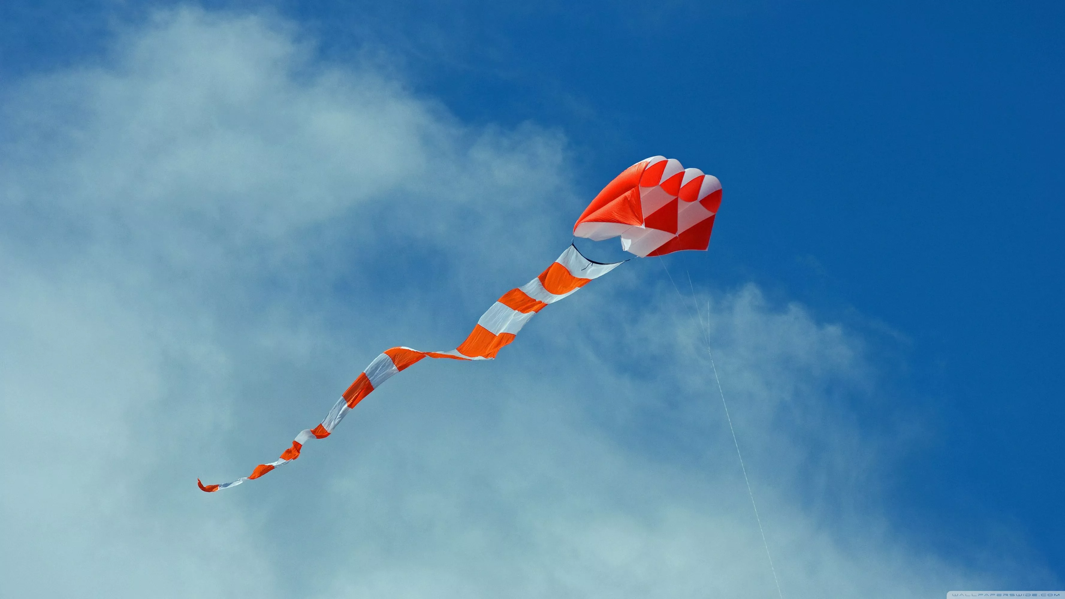 Big Orange Kite Ultra HD Wallpaper