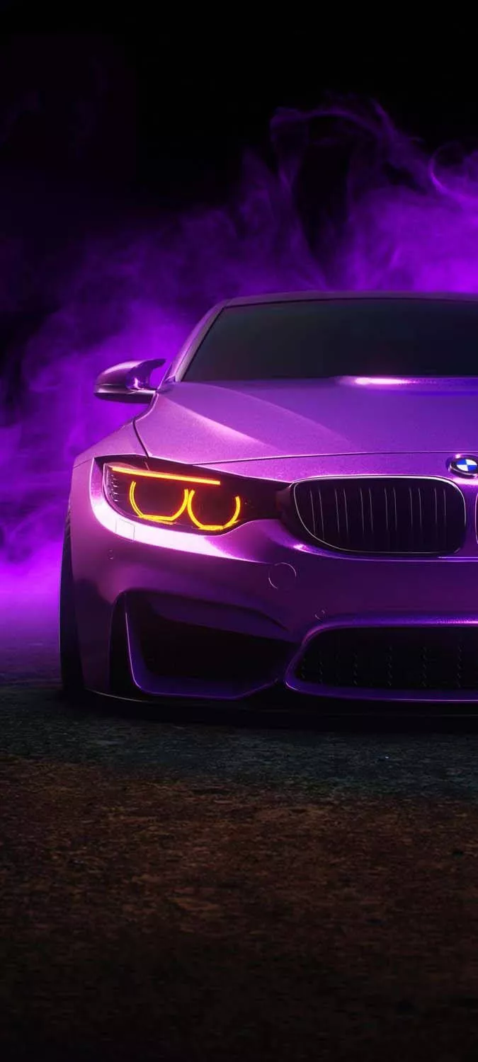 A Purple Bmw M4 Represented As An