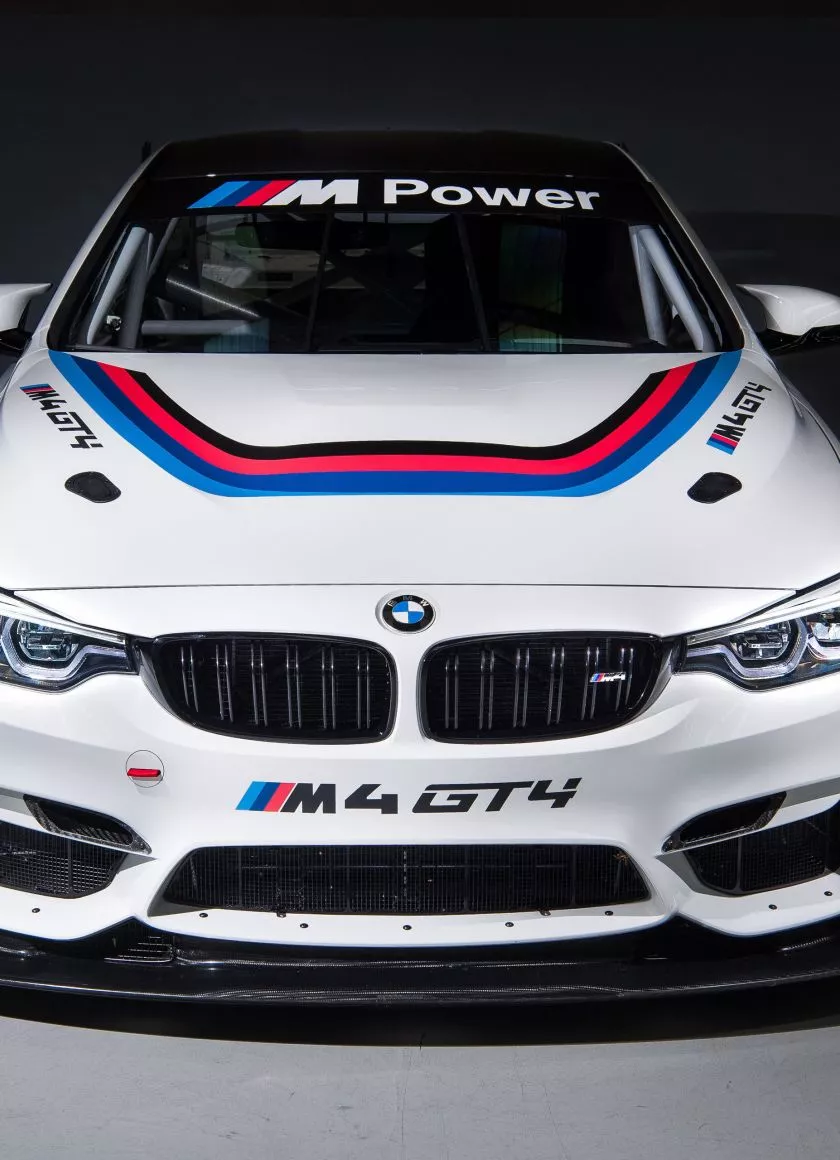 bmw m4 gt4, front, 4k, iphone