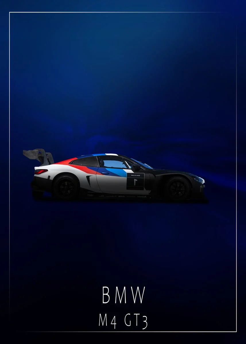 BMW M4 GT3 Race Car' Poster, picture