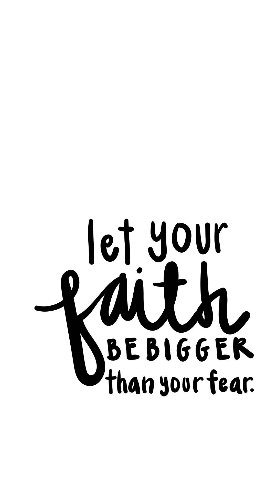 Bigger Faith Christian iPhone Wallpaper