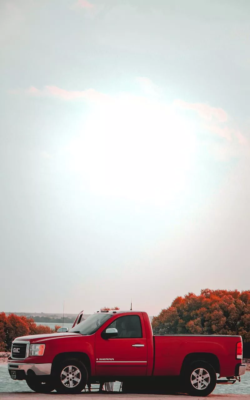 HD red gmc wallpaper