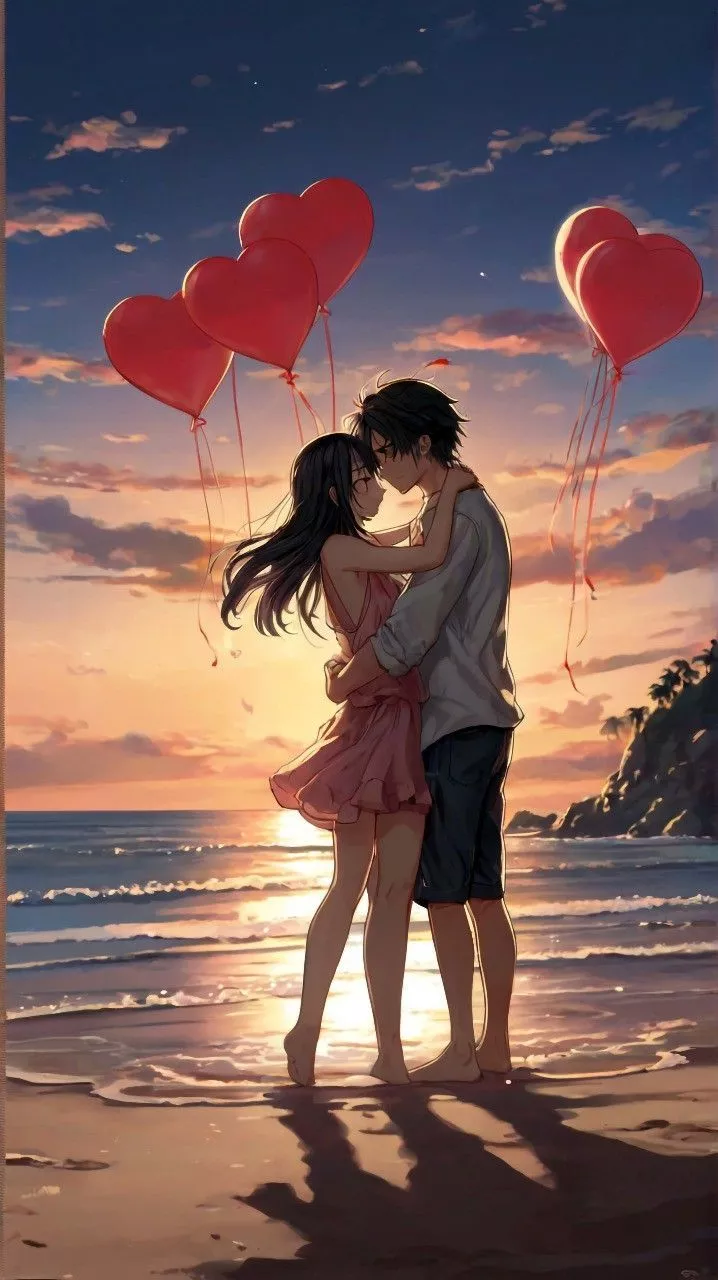 Happy valentines day 2024 anime wallpaper
