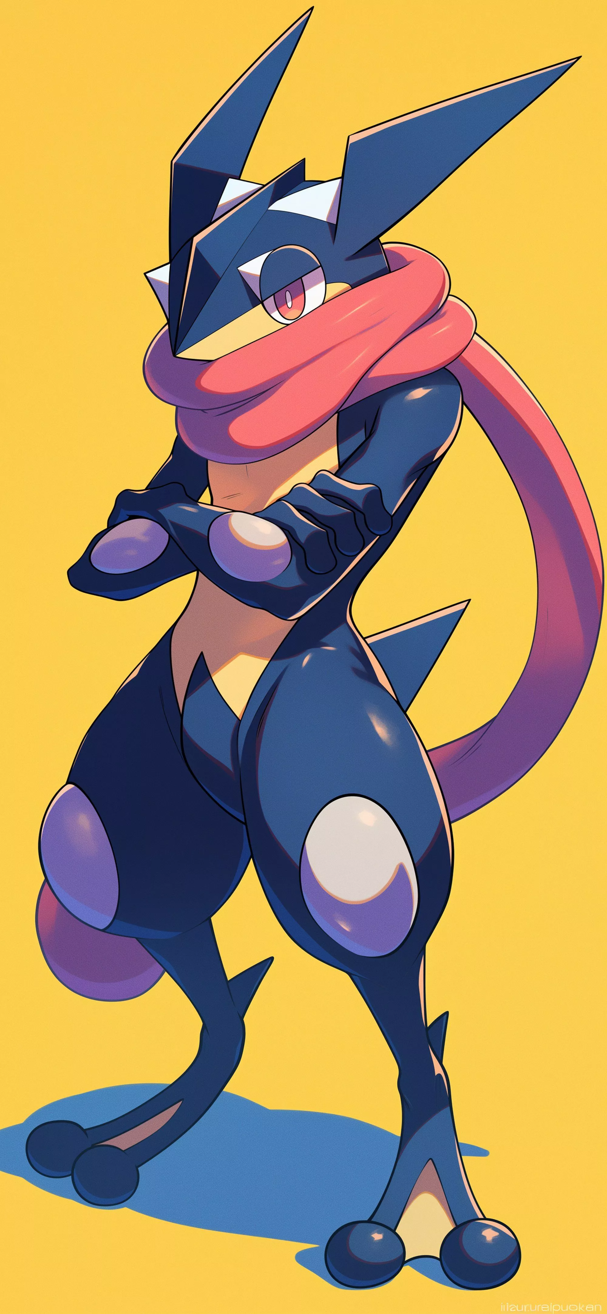 Pokémon Greninja Minimalist Wallpaper